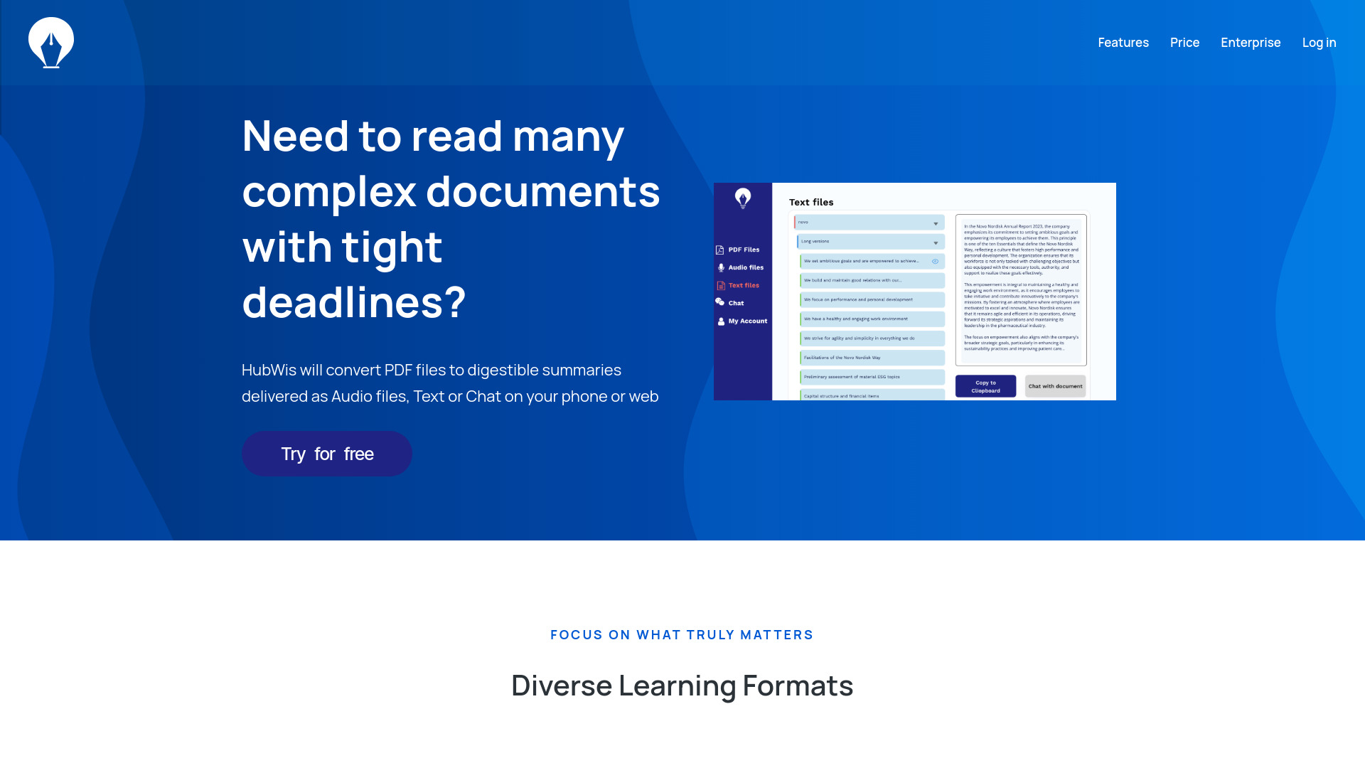 HubWis startup – AI PDF Summarizer