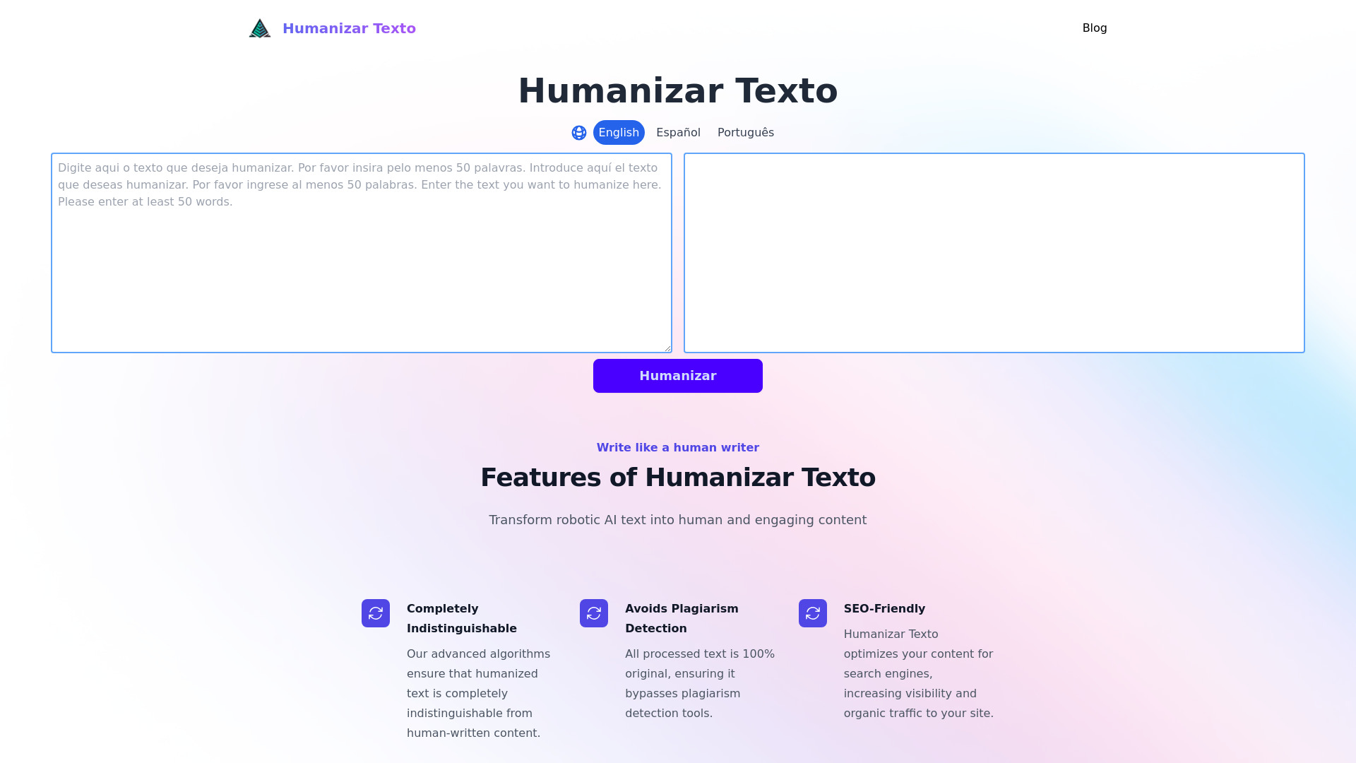 Humanizar Texto startup – Humanizer AI