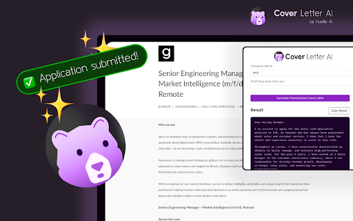 Hustle AI - Cover Letter Generator startup – Cover Letter Generator