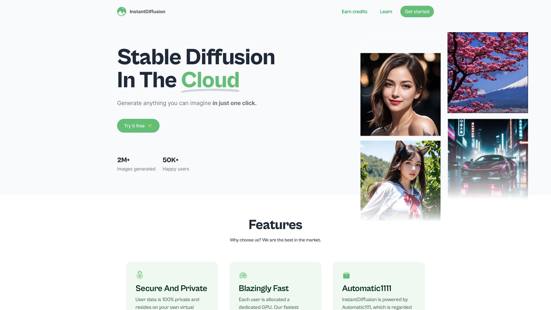 InstantDiffusion - AI Art Generation Lab startup – AI Image Generator