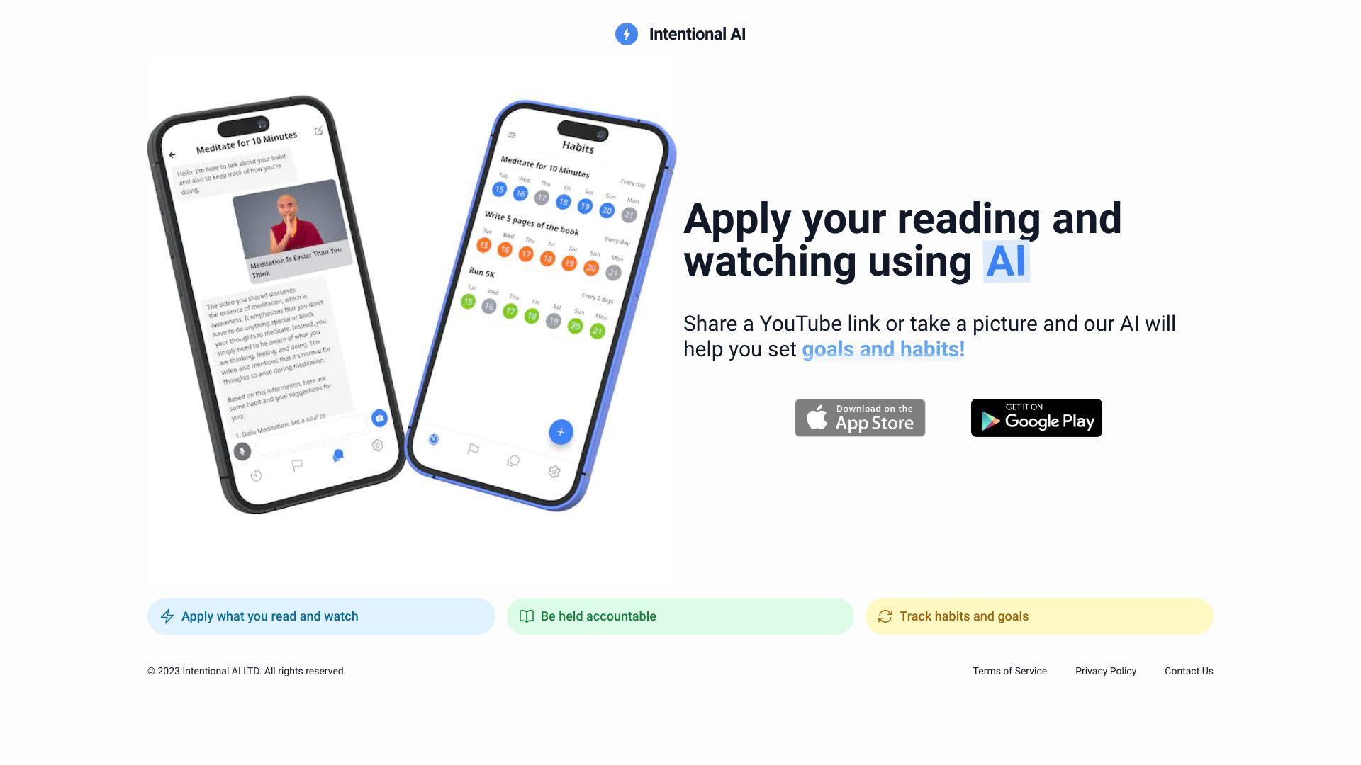 Intentional AI startup – AI Productivity Tools