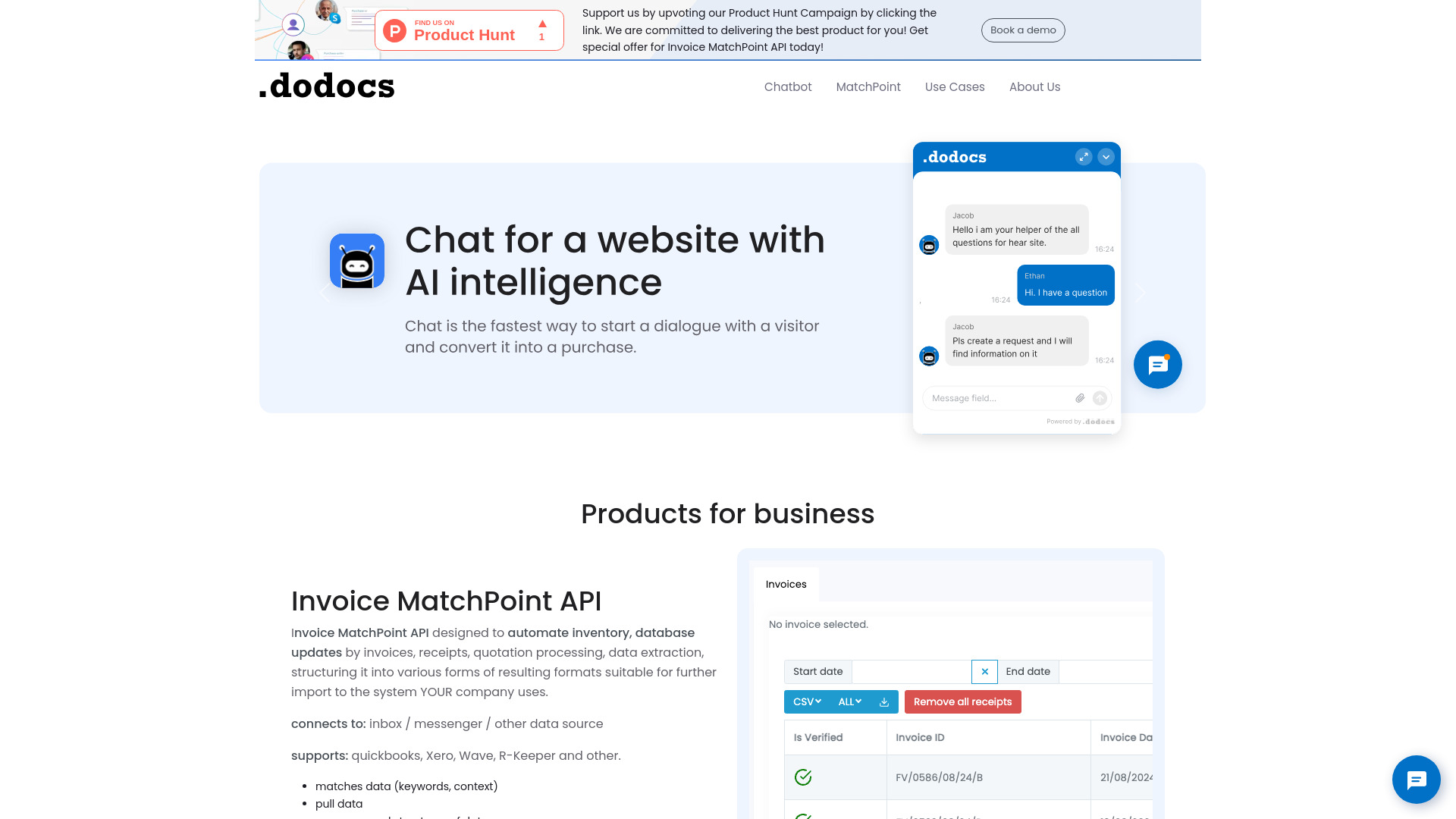 Invoice Matchpoint by .dodocs.AI startup – AI Agent