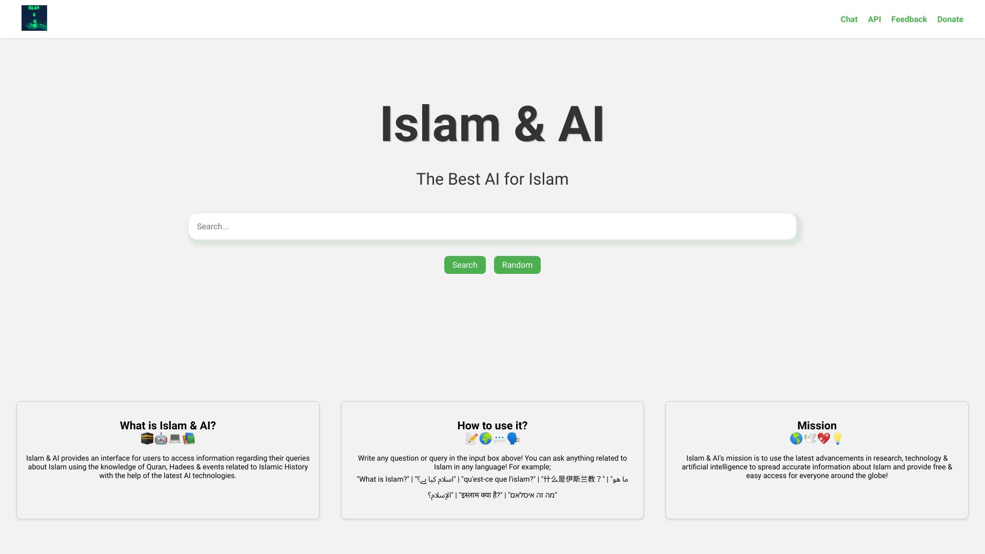 Islam & AI startup – Religion