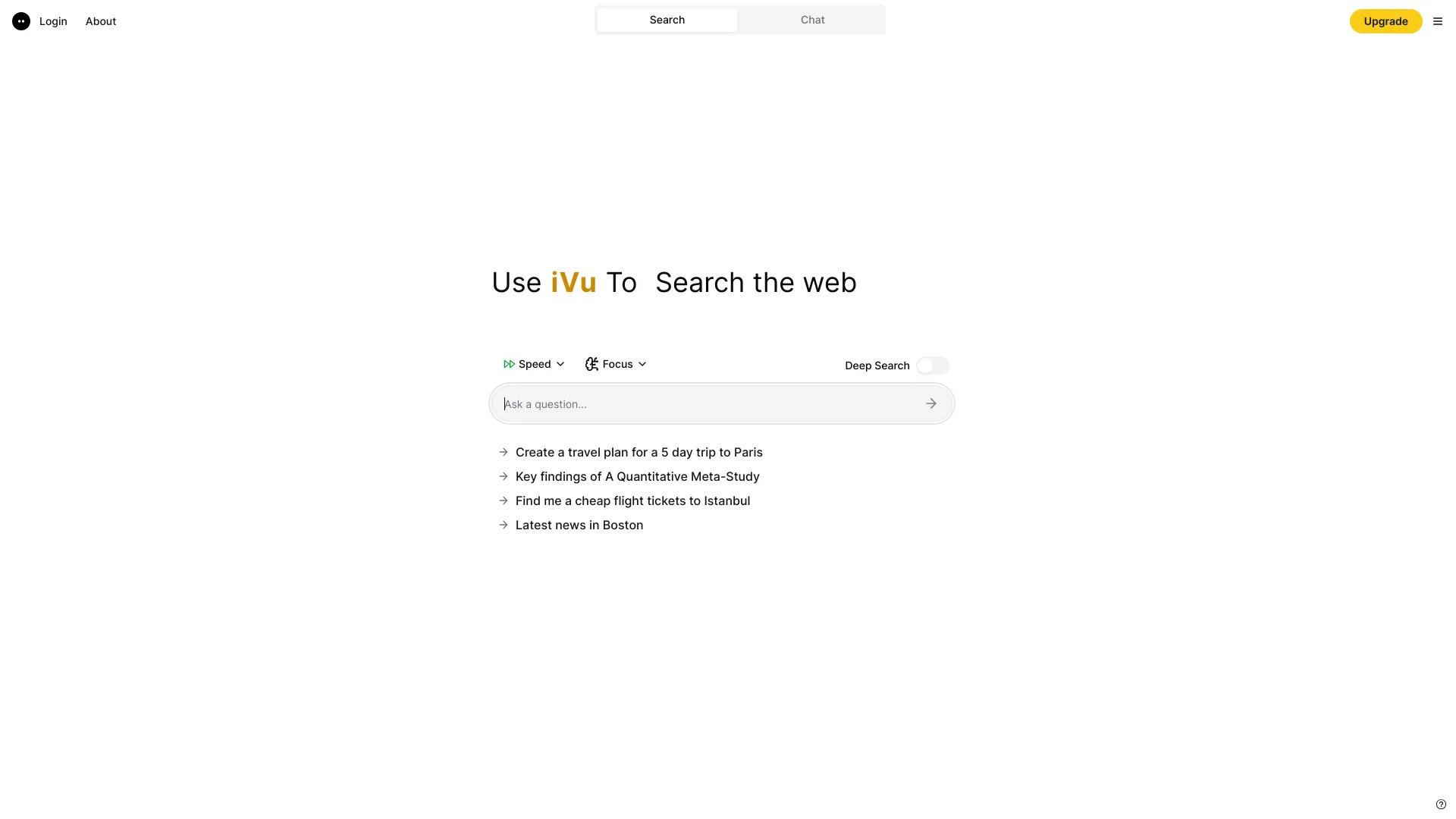 iVu Ai-Powered startup – AI Search Engine
