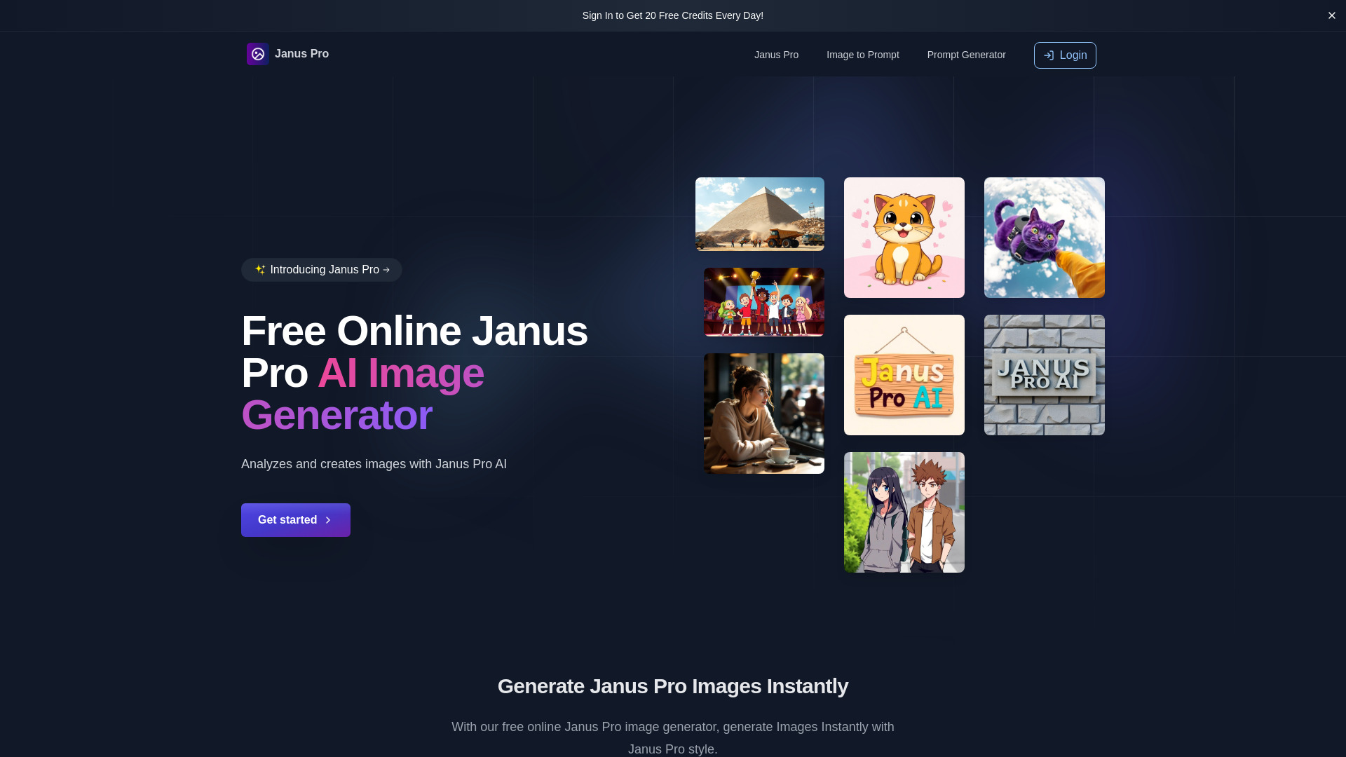 Janus Pro AI startup – AI Image Generator