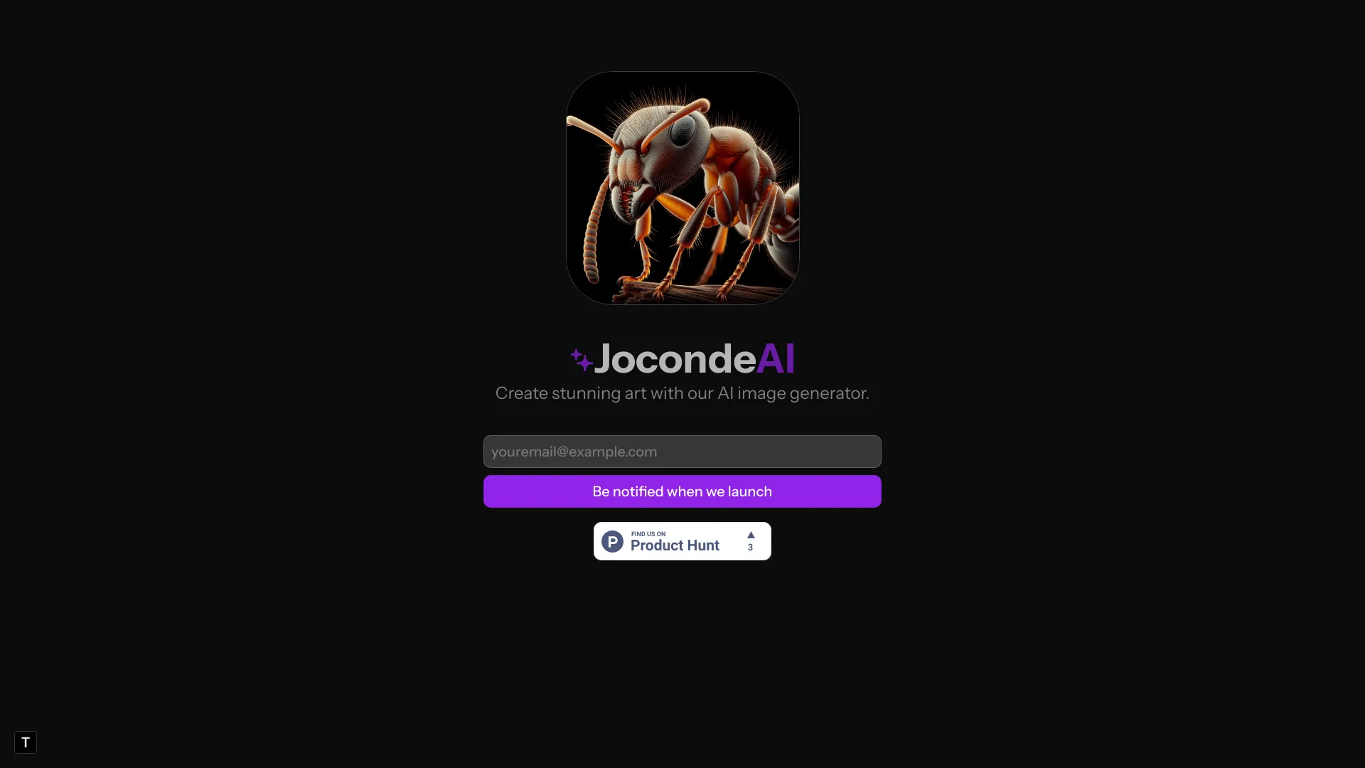JocondeAI startup – AI Art Generator