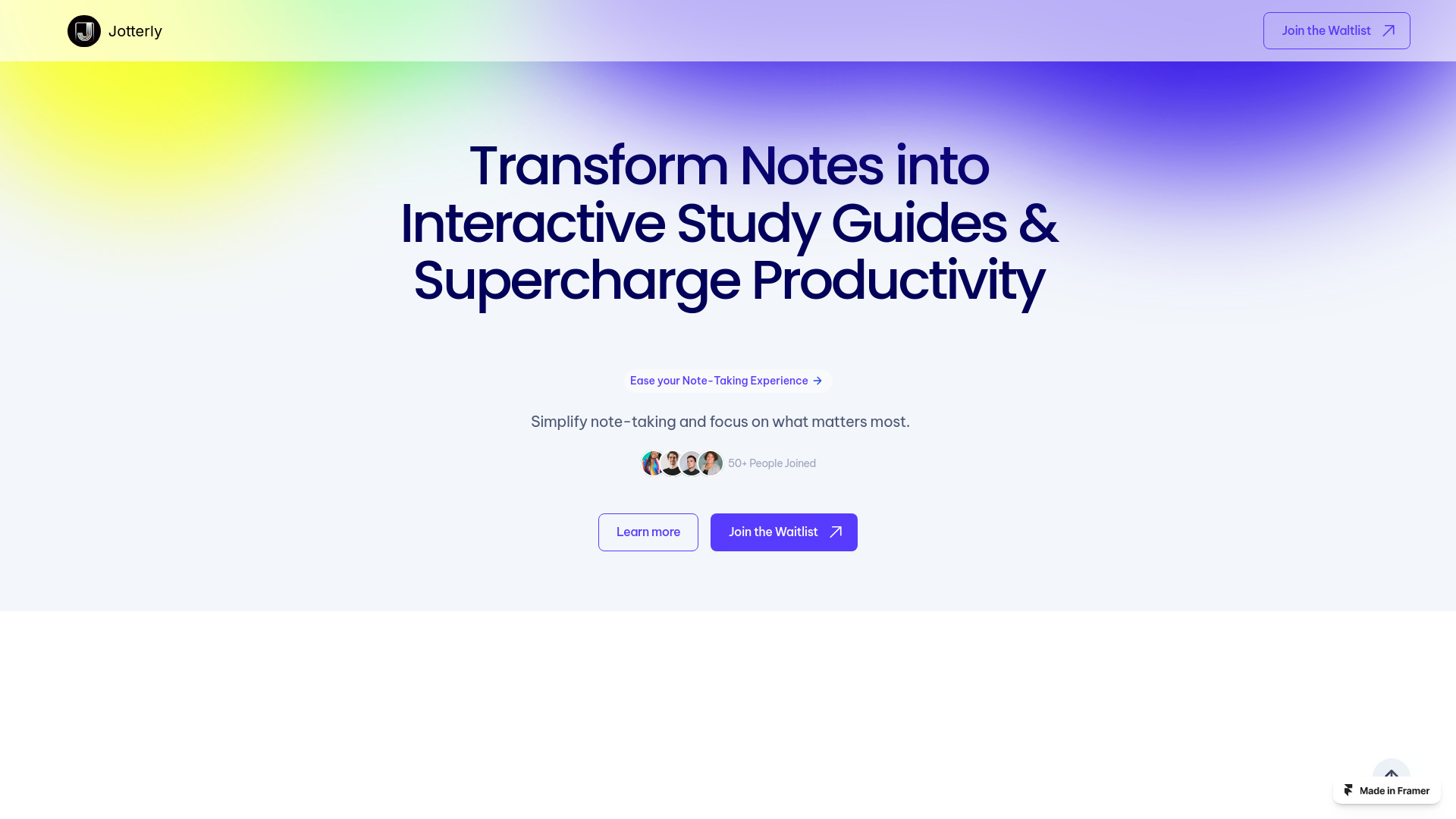 Jotterly startup – AI Note Taker