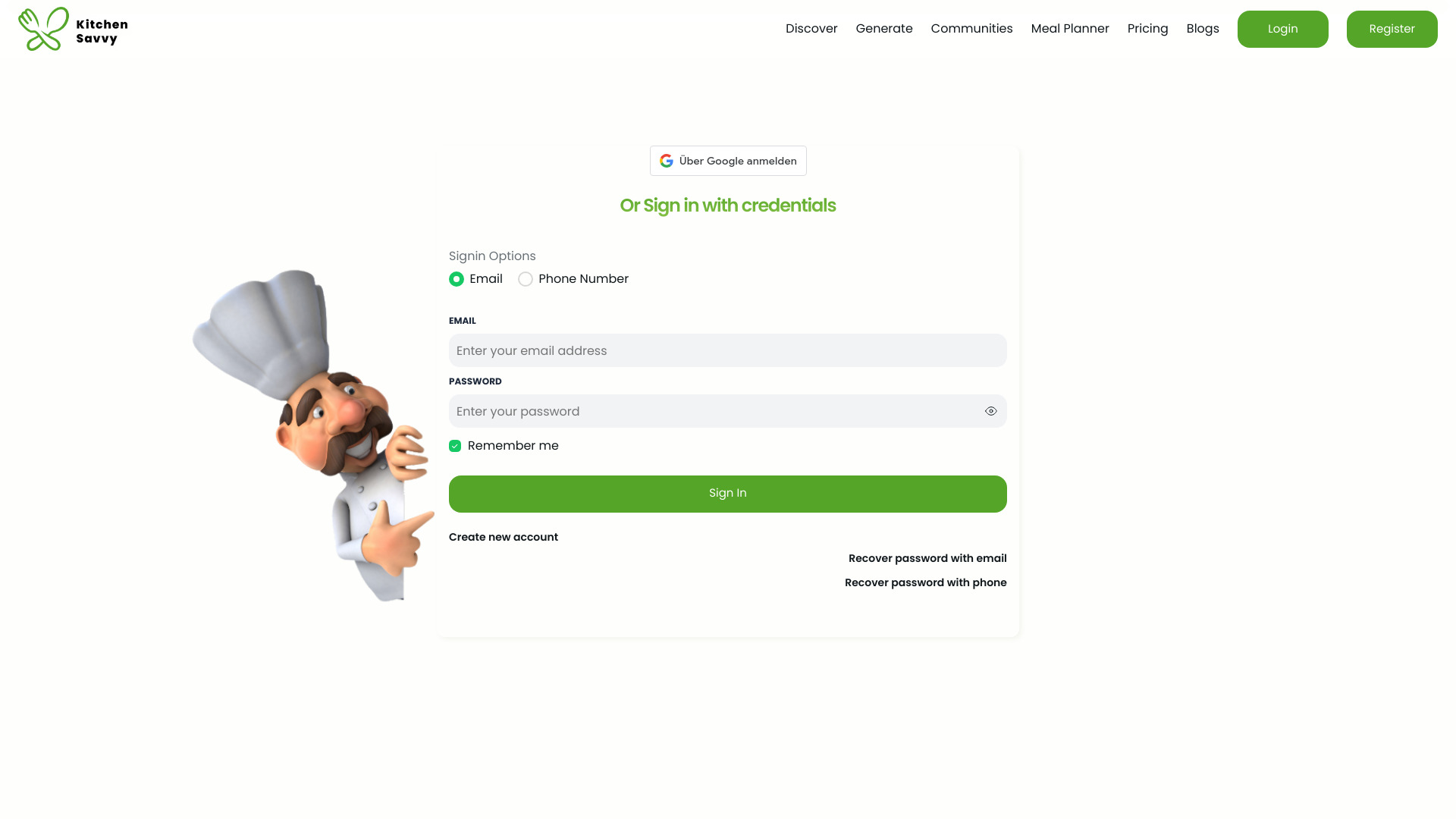 Kitchen Savvy App startup – AI Cooking Assistant