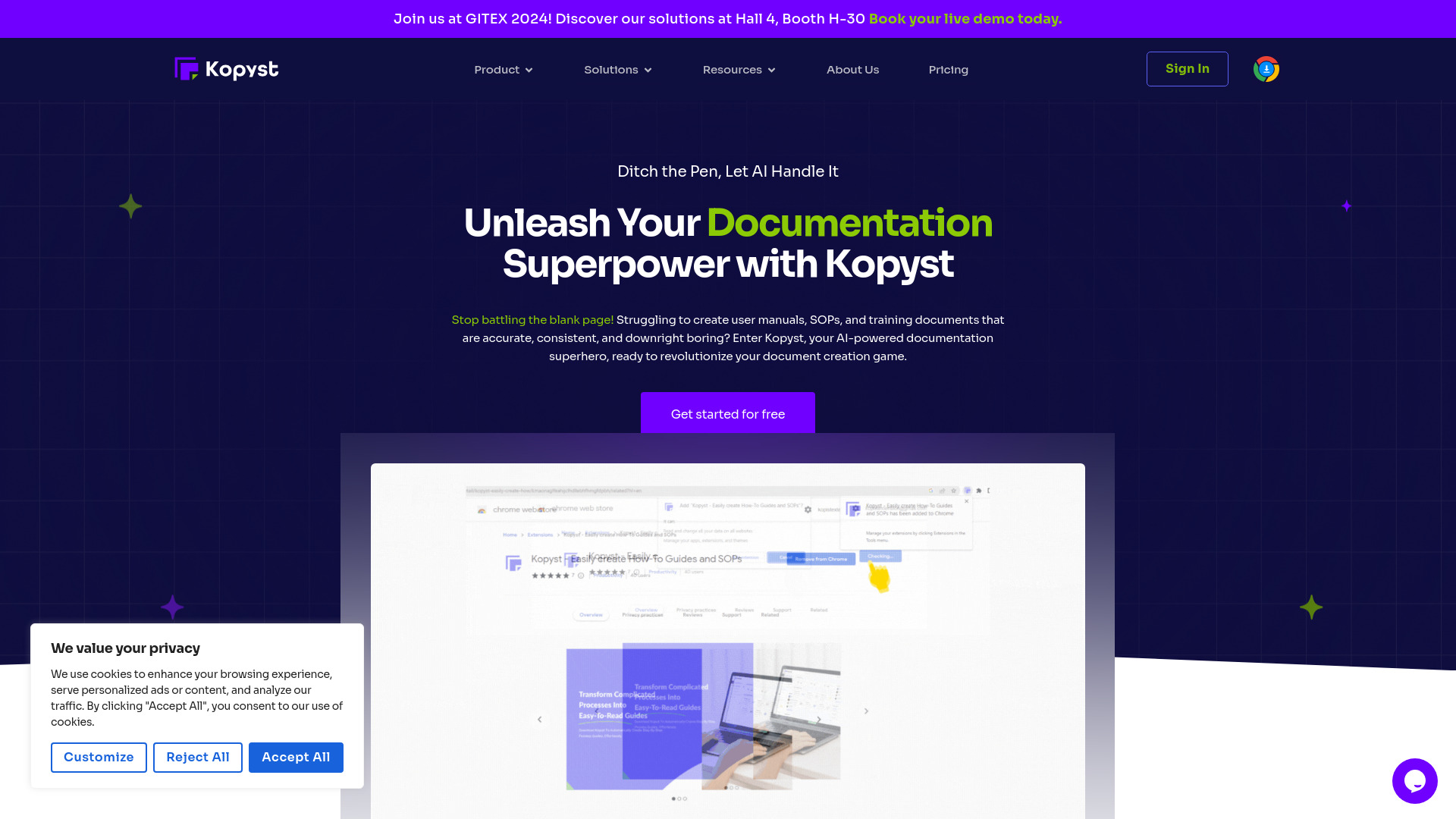 Kopyst startup – AI Documents Generator