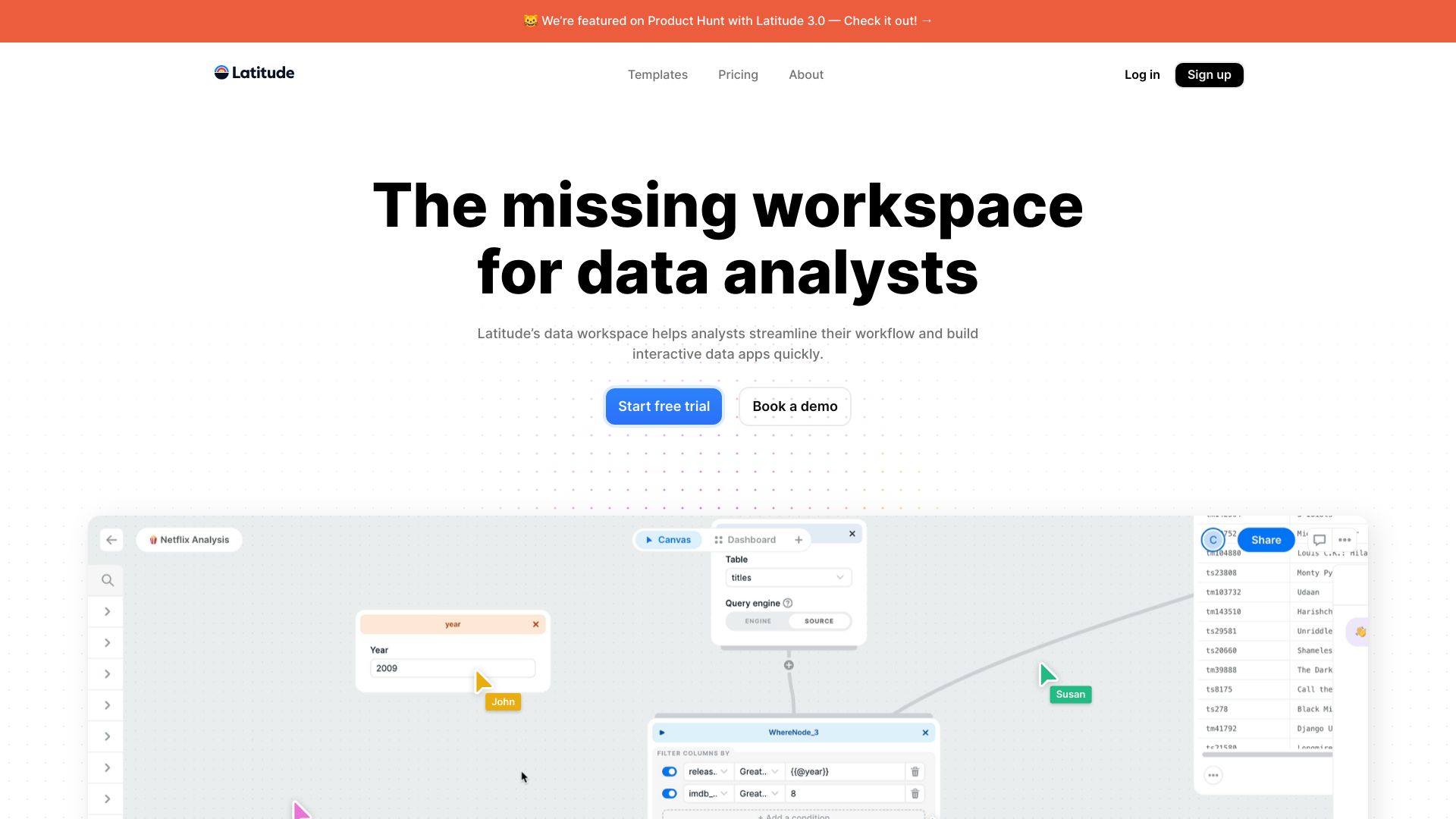 Latitude startup – AI Analytics Assistant
