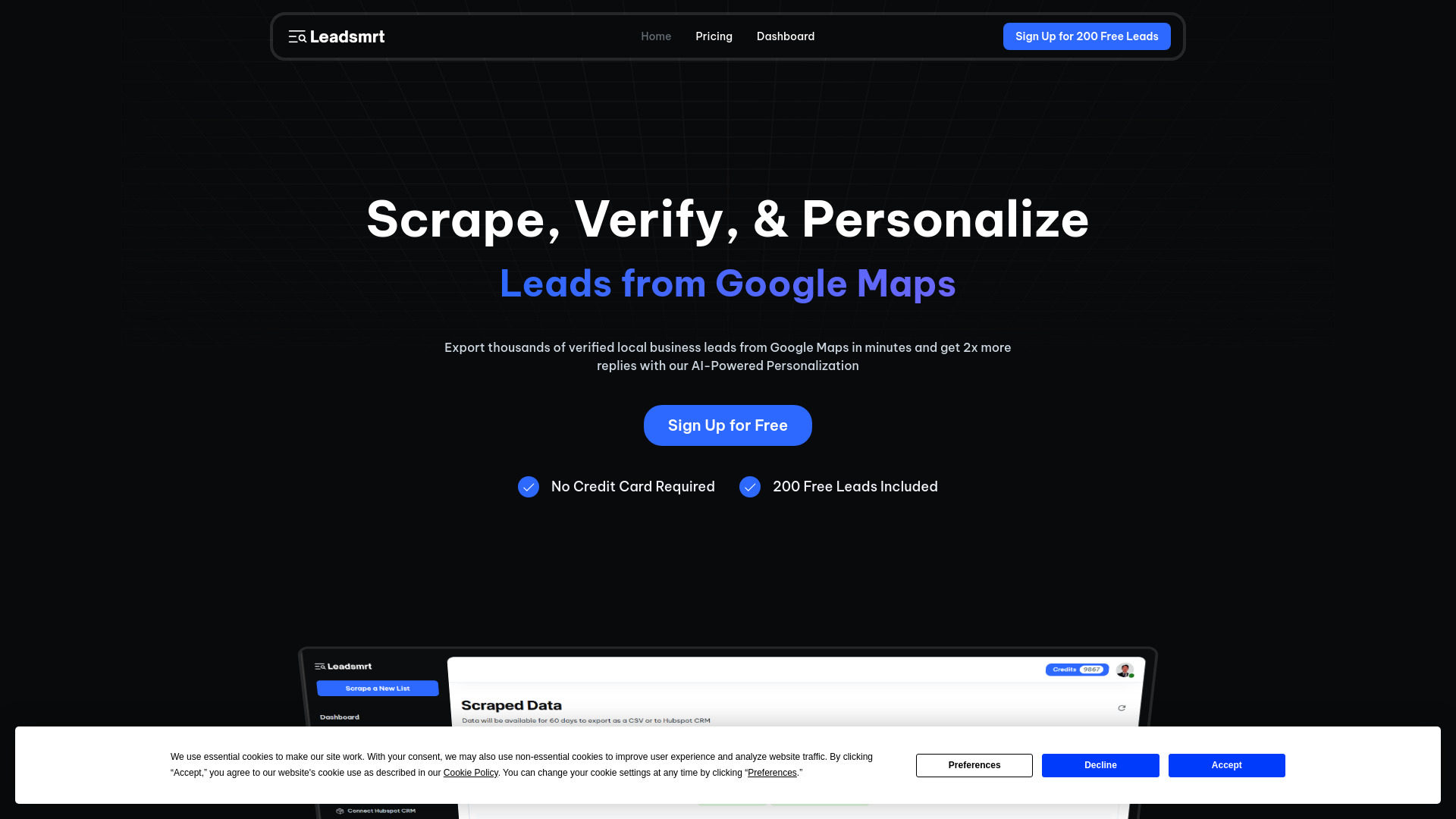 Leadsmrt startup – AI Lead Generation