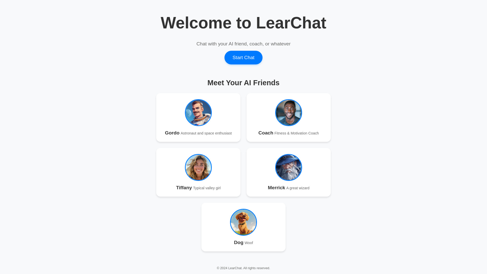 LearChat startup – AI Chatbot