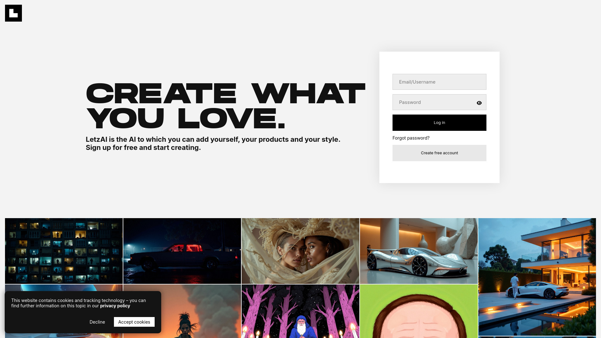 letz.ai startup – AI Image Generator