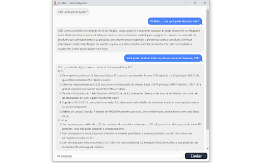 Magazine Luiza startup – AI Shopping Assistant