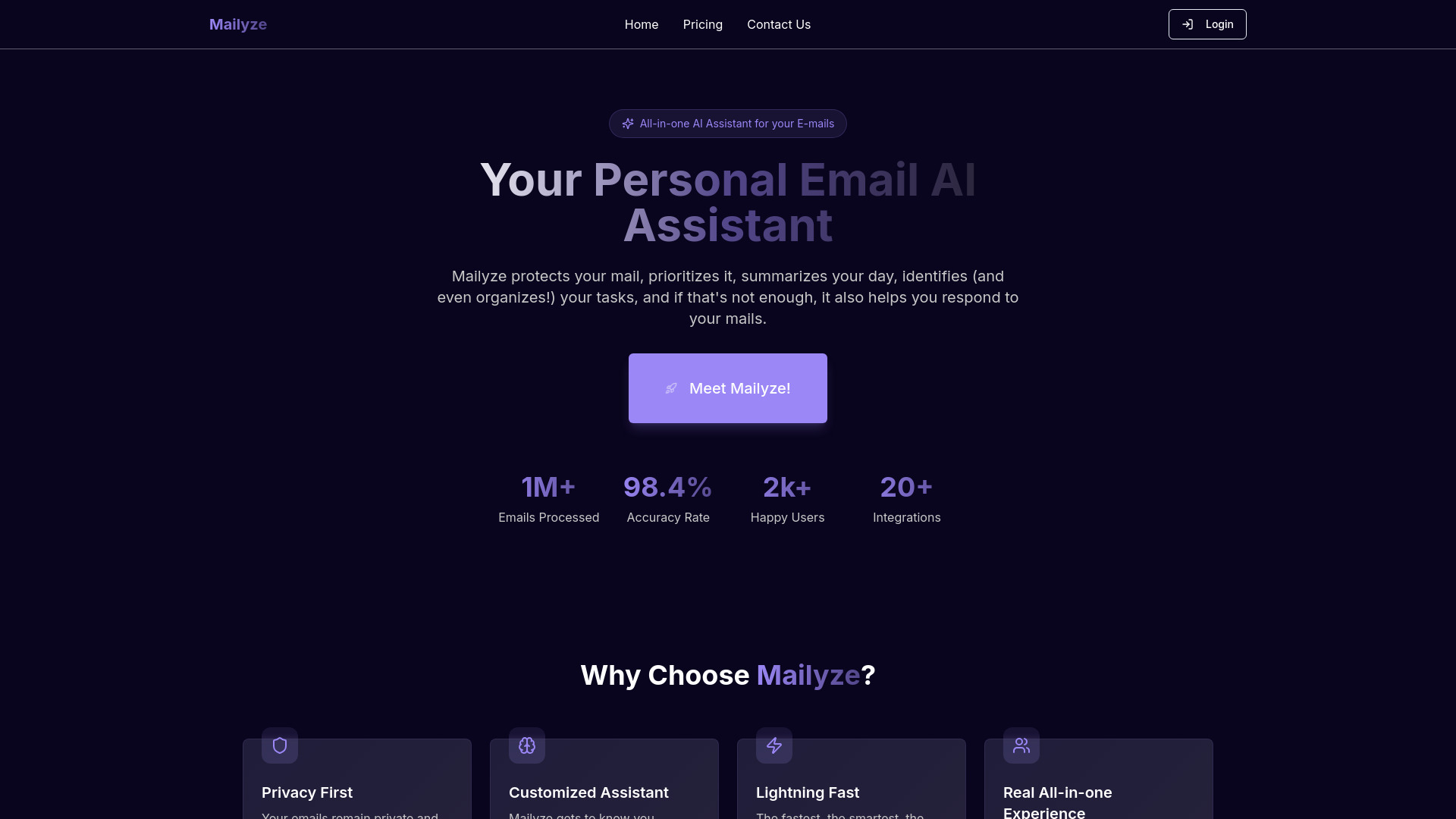 Mailyze startup – AI Email Assistant