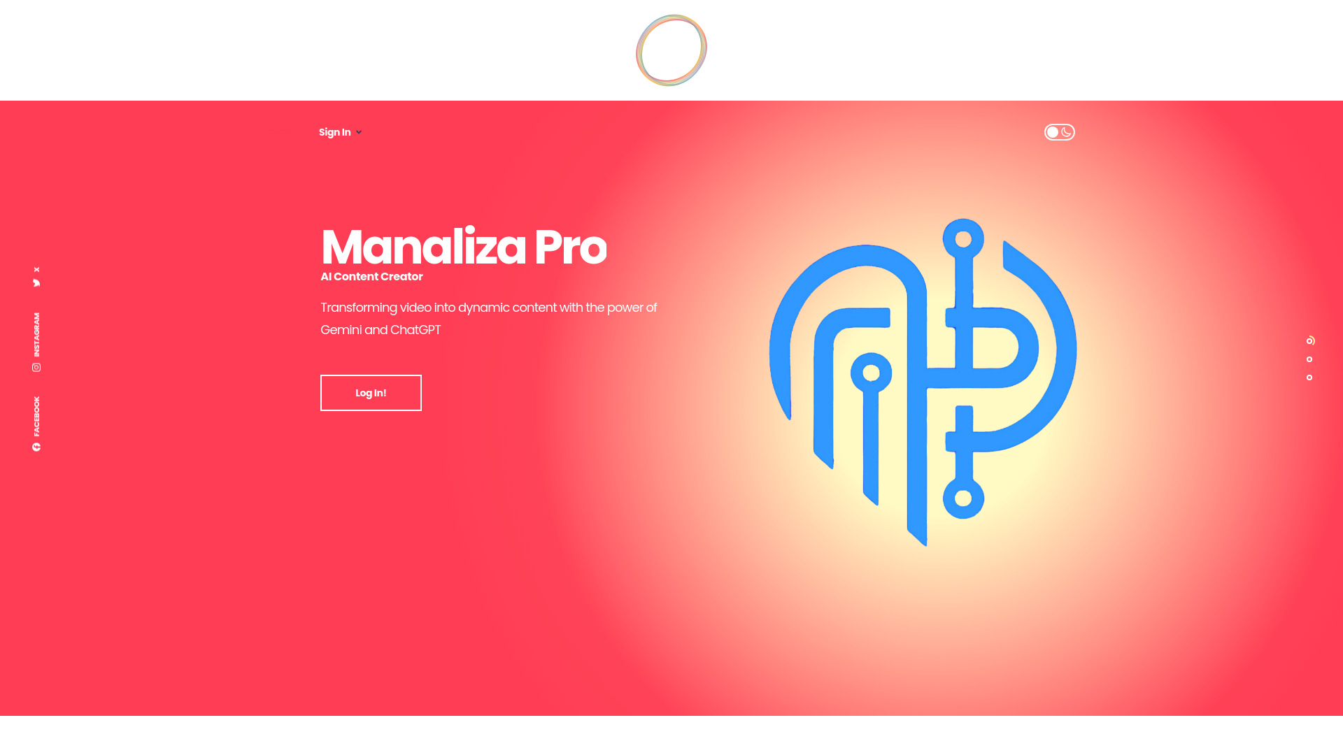 Manaliza Pro startup – AI Social Media Post Generator