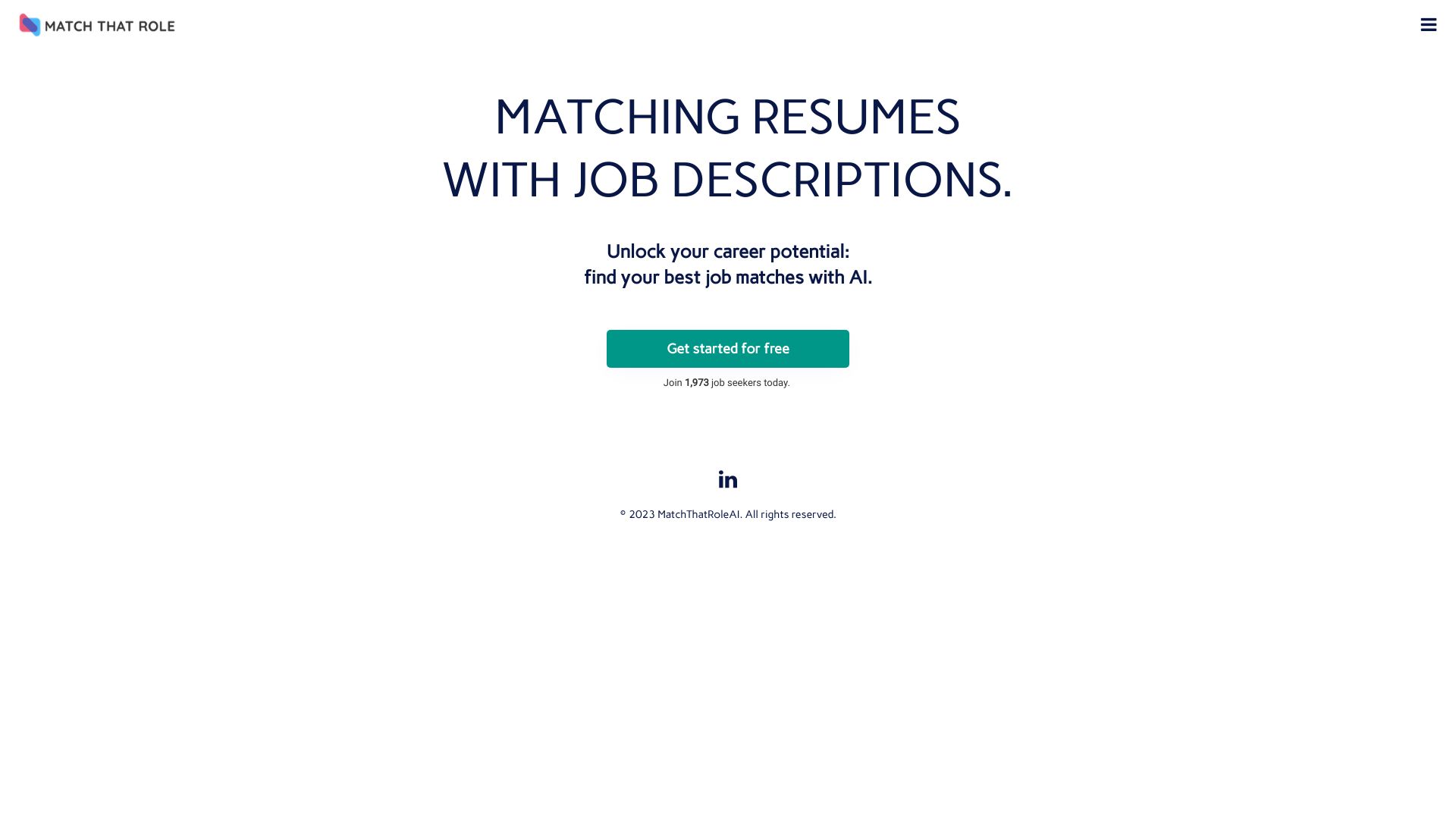 MatchThatRoleAI.com startup – AI Recruiting