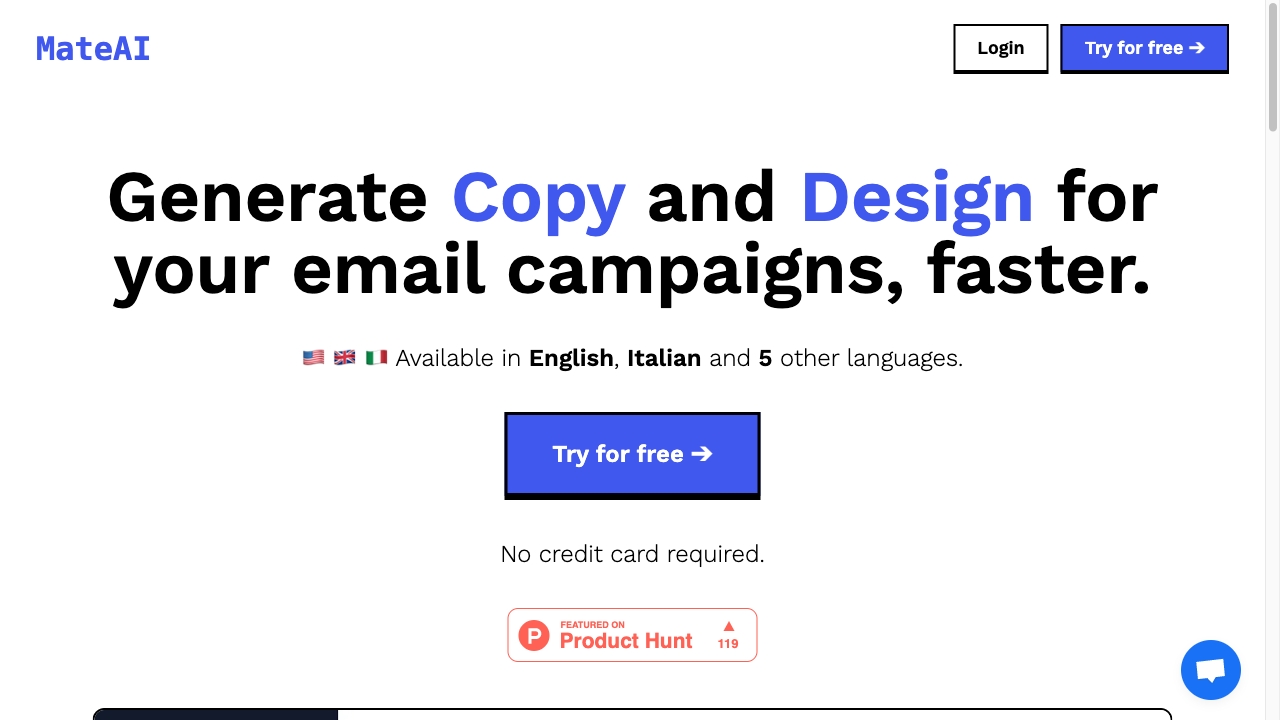 MateAI startup – AI Email Generator