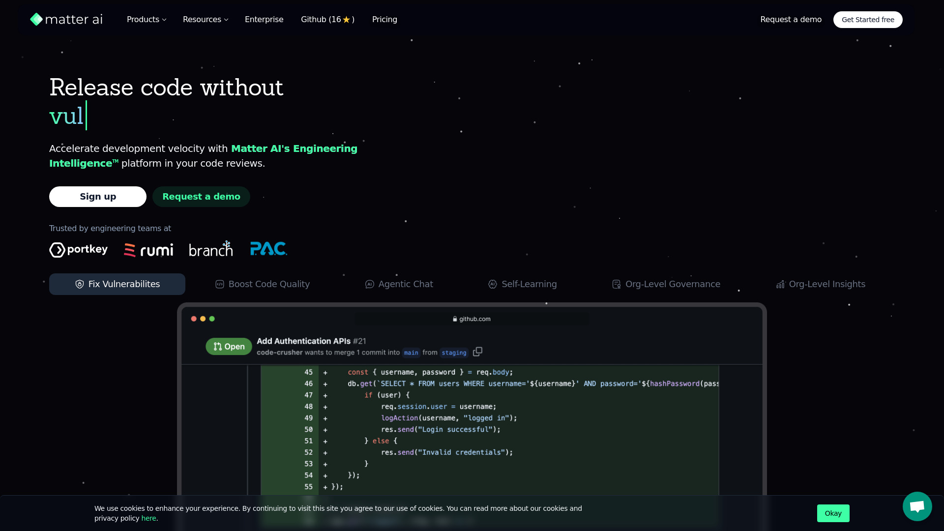 Matter AI startup – AI Code Review