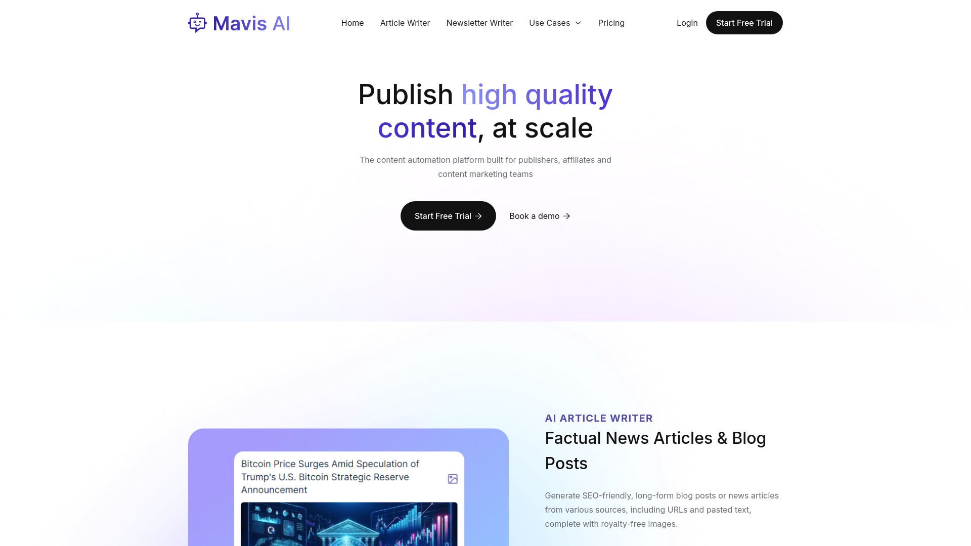 Mavis AI startup – AI Writing