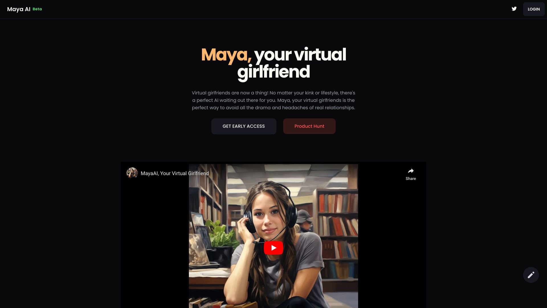 MayaAI startup – AI Girlfriend