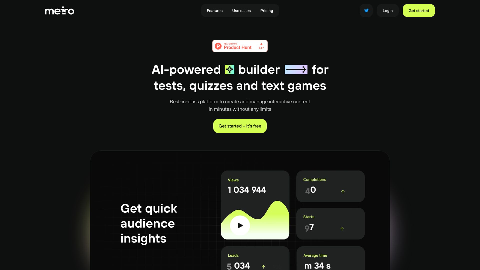 Meiro startup – AI Content Generator