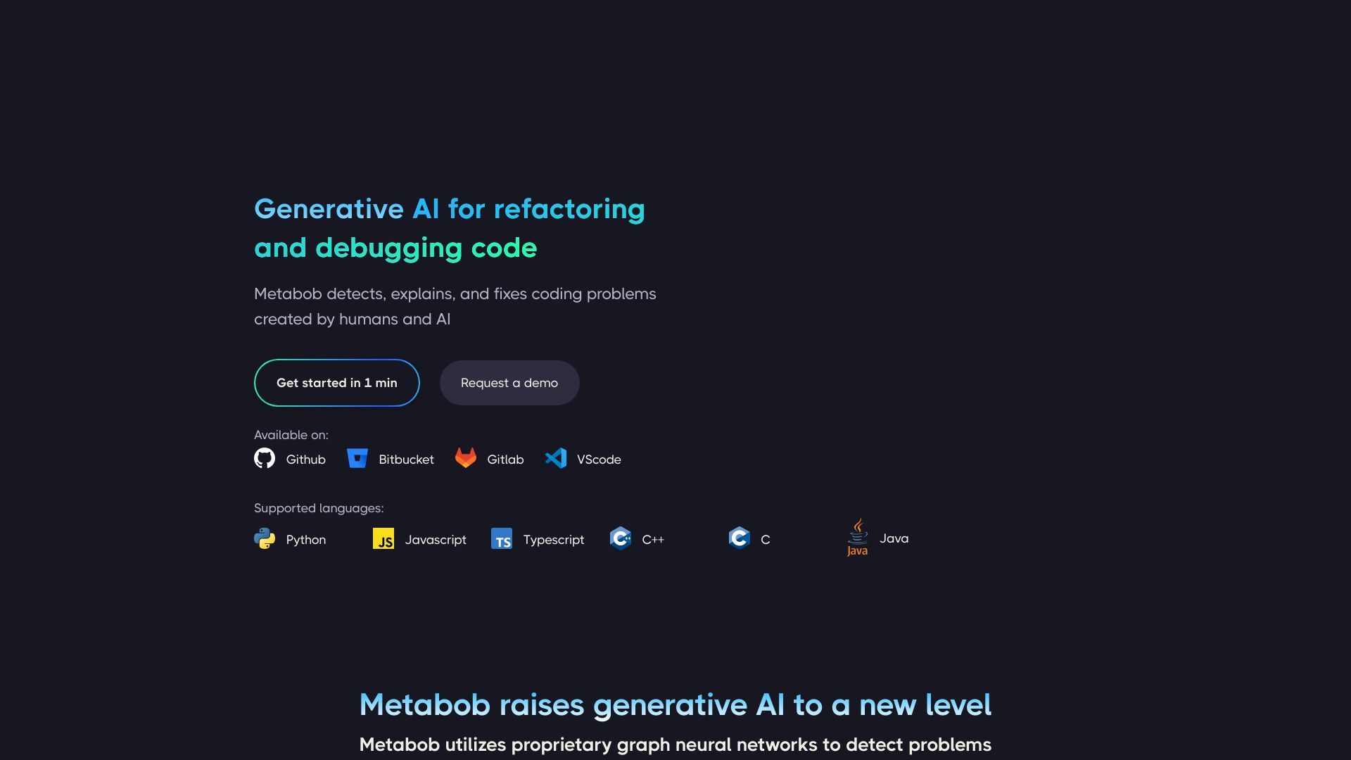Metabob startup – AI Product Description Generator