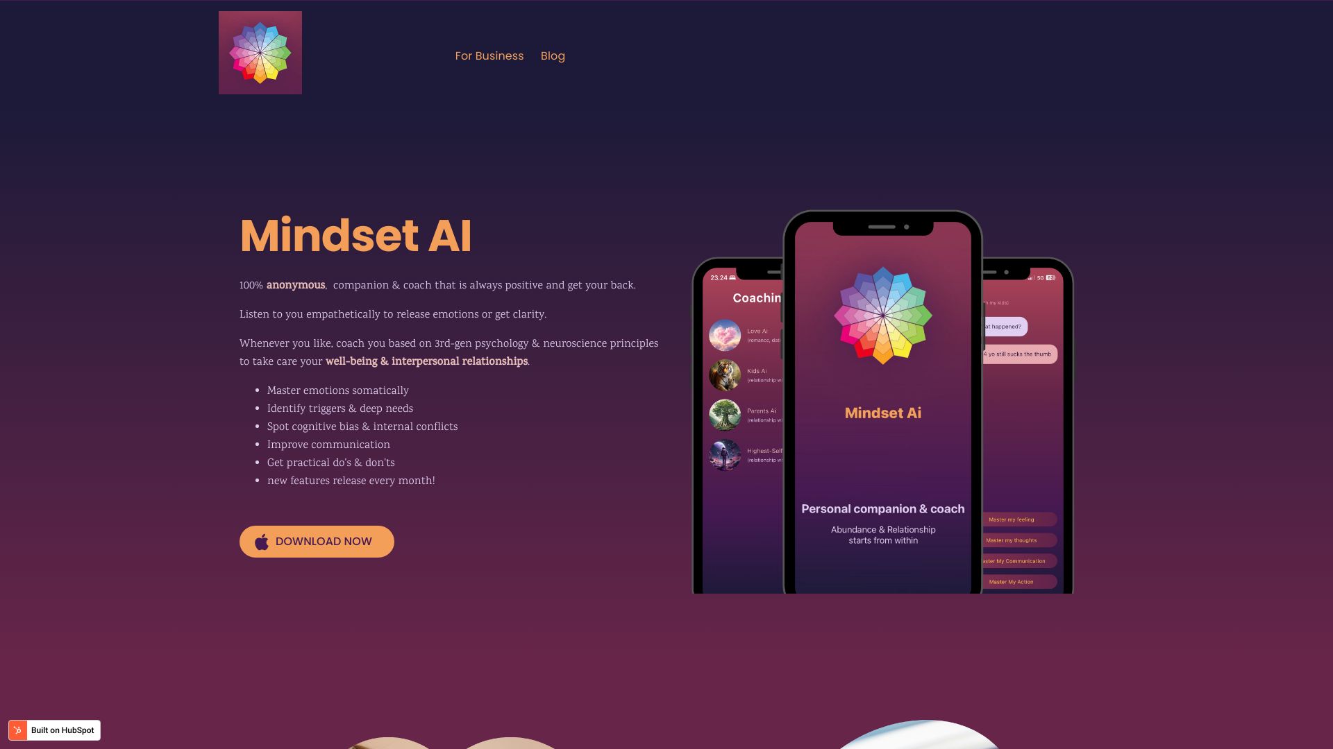 Mindset AI - Beyond Talk Therapy startup – AI Therapist