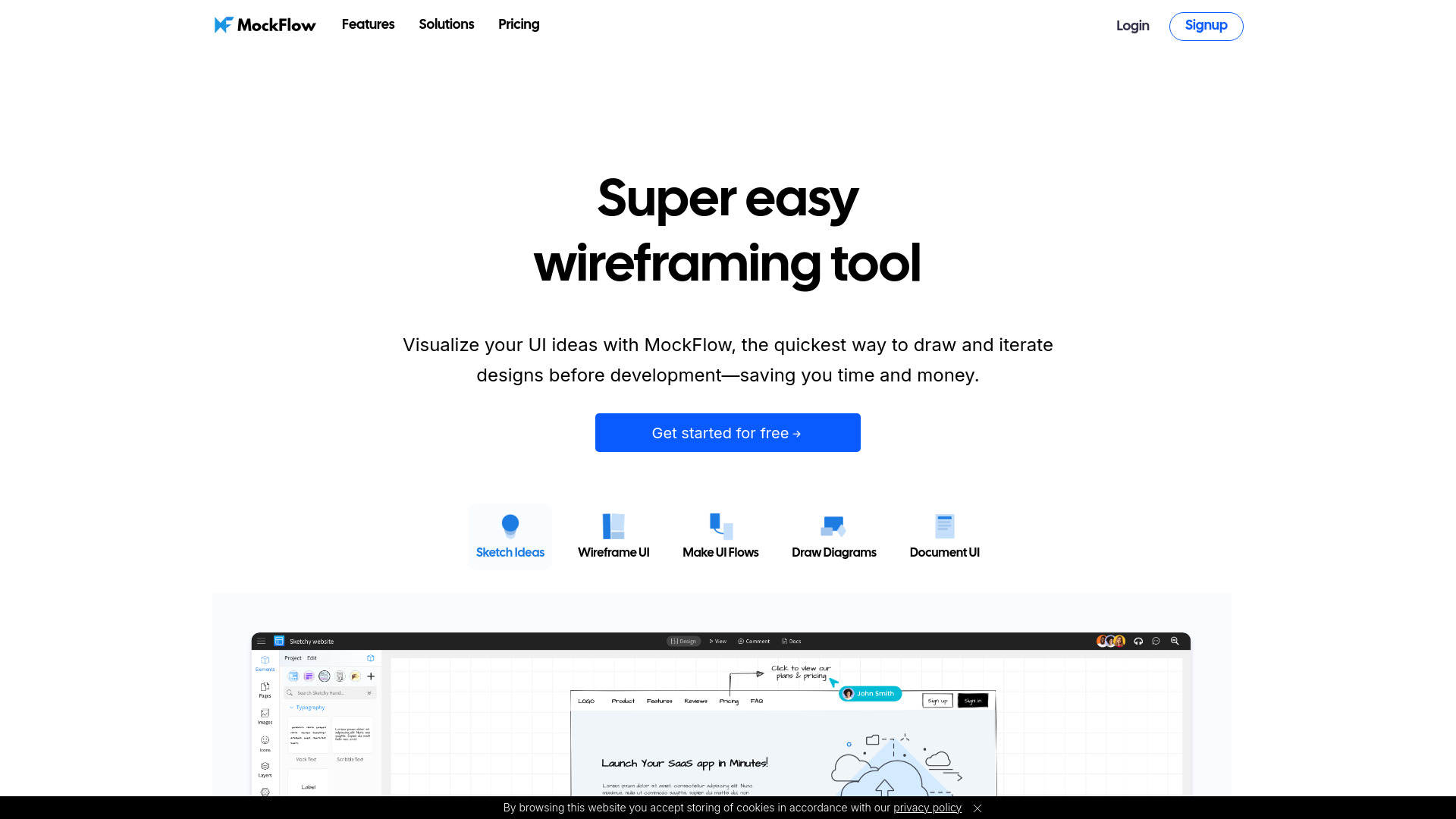 MockFlow startup – AI Design Generator
