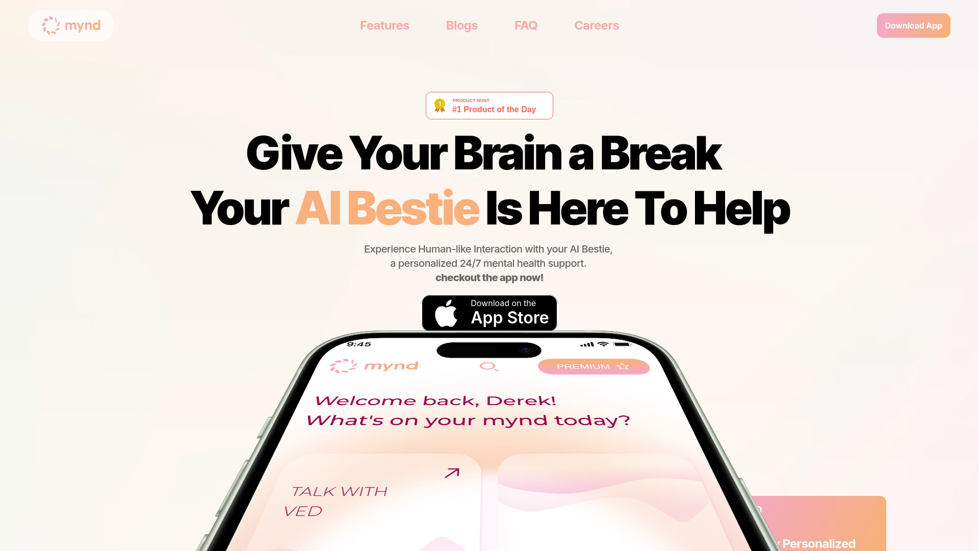 MYND startup – AI Mental Health