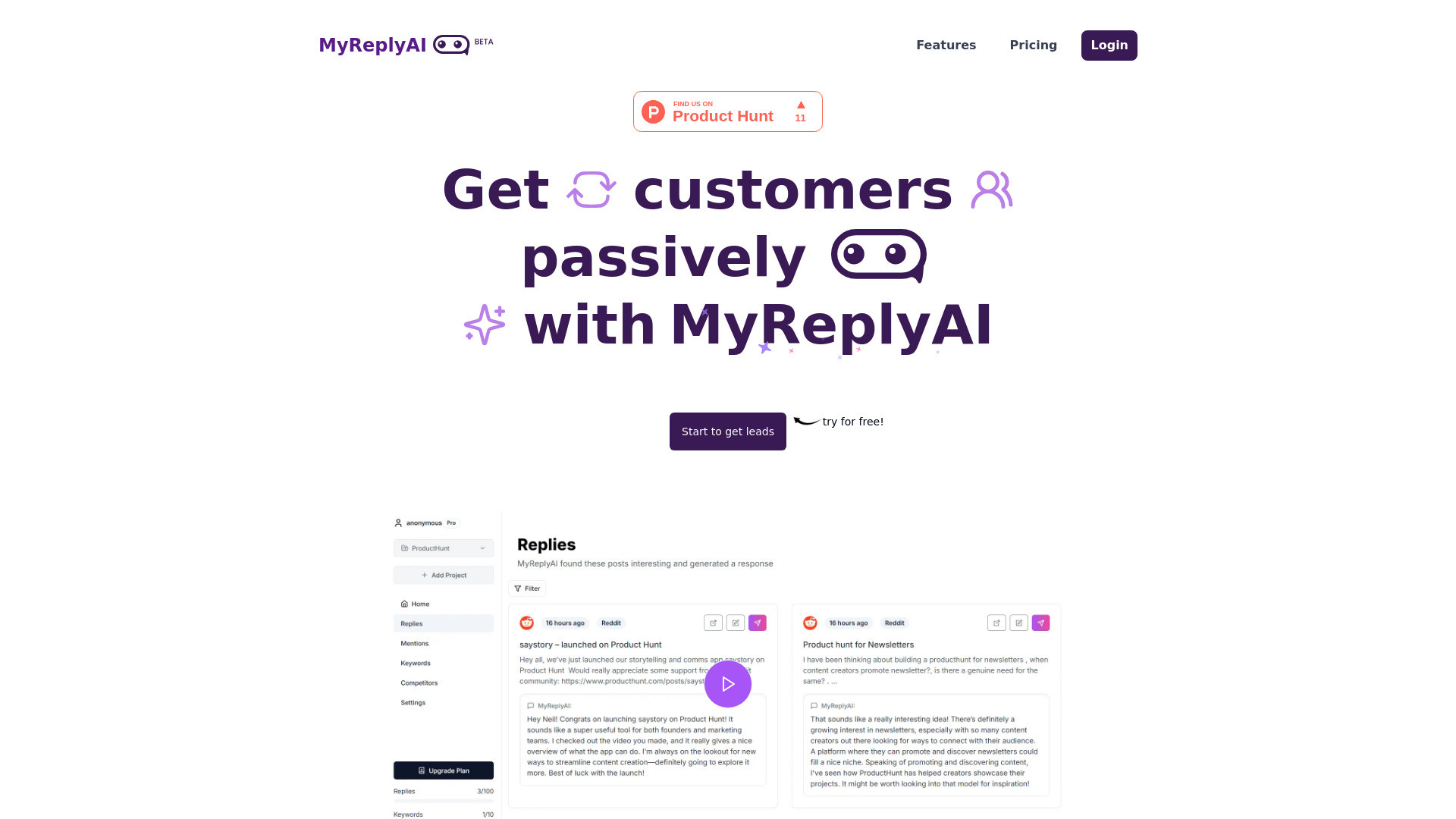 MyReplyAI startup – AI Reply