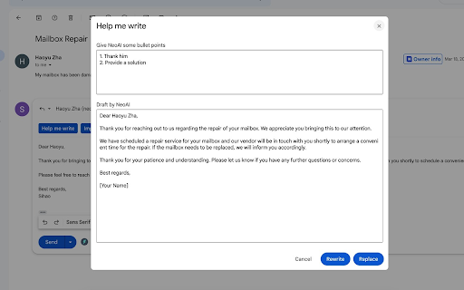 Neomanage startup – AI Assistant