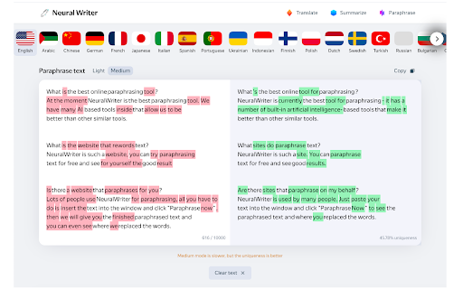 NeuralWriter — rewriting and paraphrasing startup – AI Rewriter