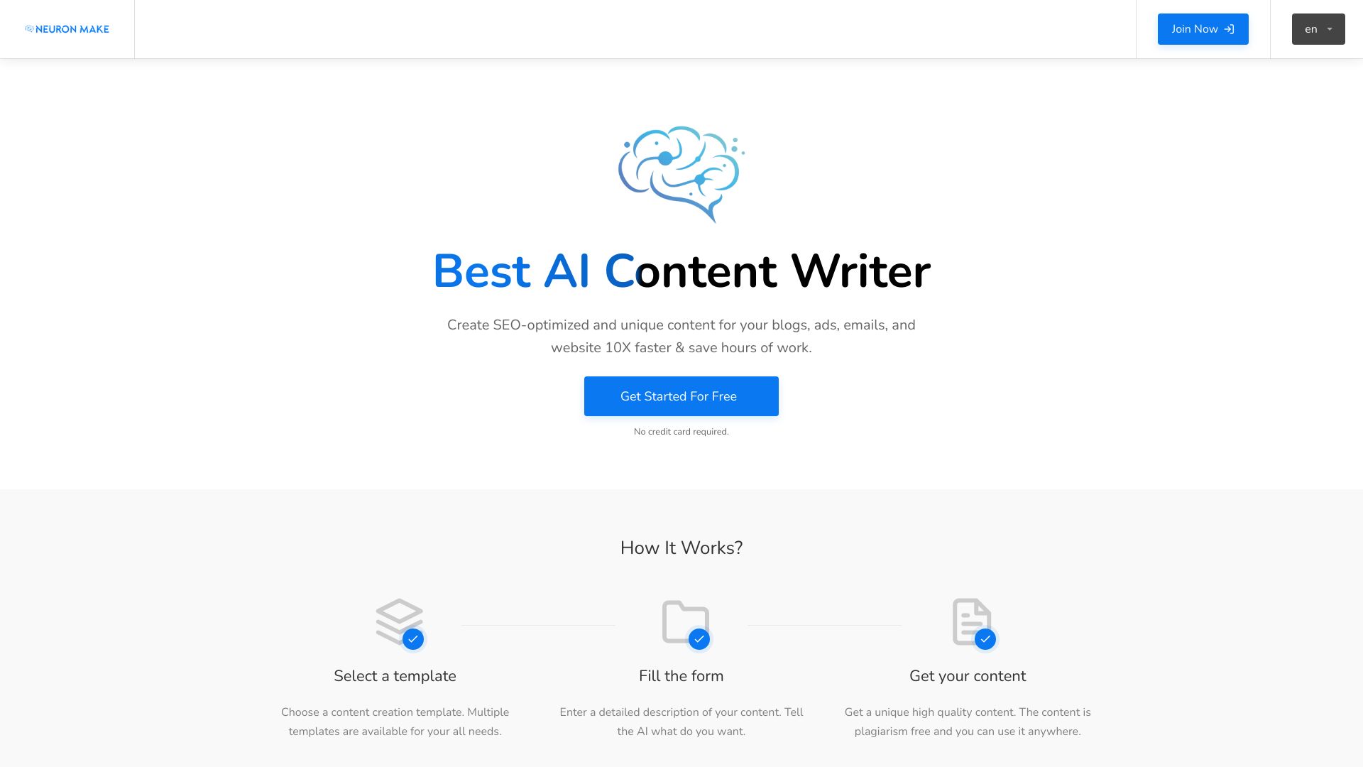 Neuron Make AI startup – AI Writing Assistants