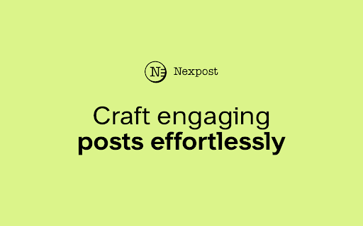 nexpost startup – AI Social Media Post Generator