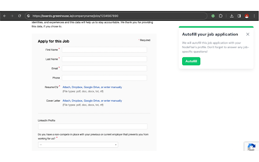 NodeFlair - One-Click Job Apply startup – Cover Letter Generator