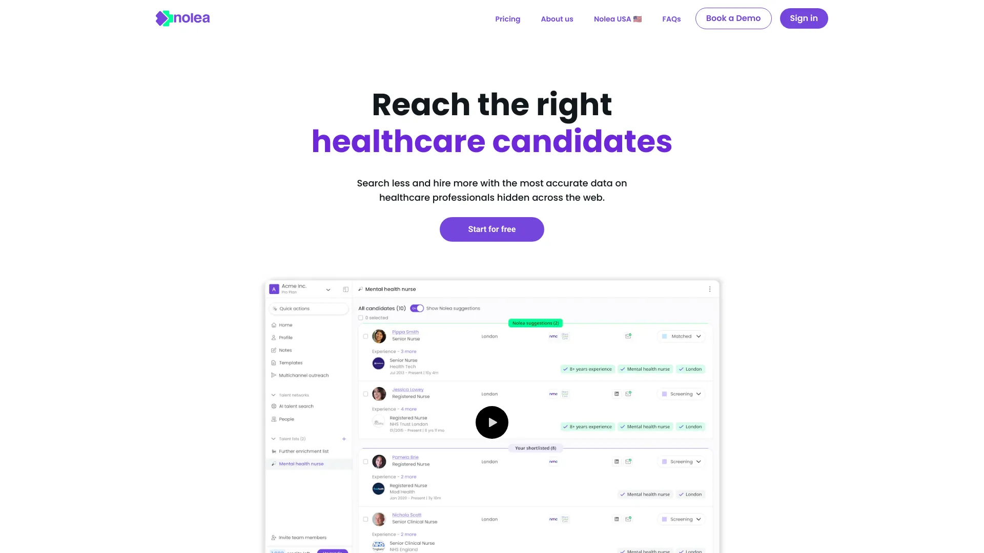 Nolea startup – AI Recruiting