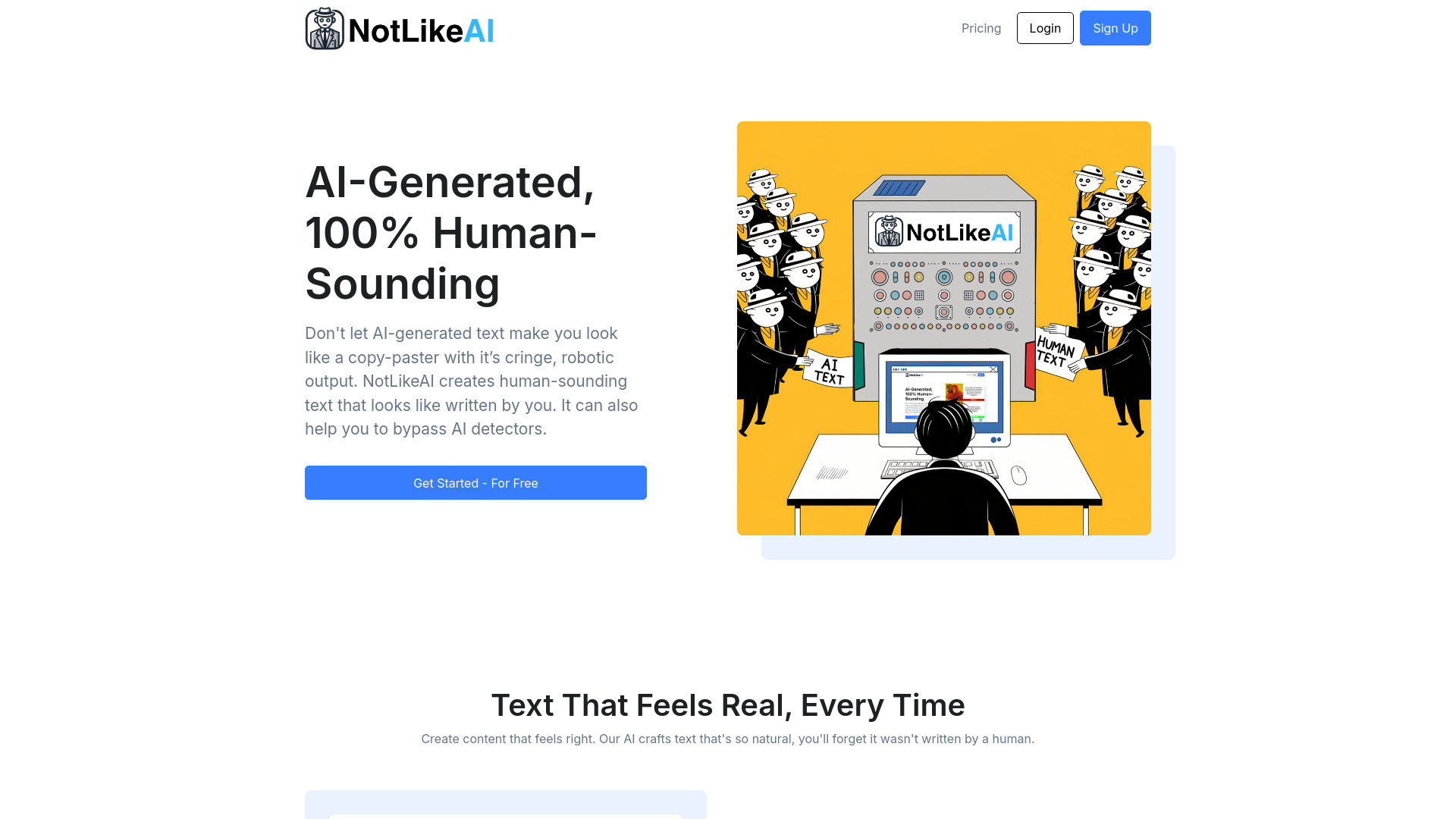 NotLikeAI startup – Humanizer AI