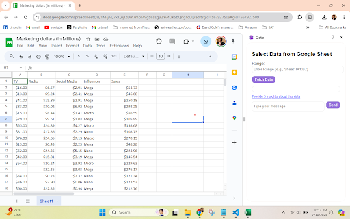 Octo startup – AI For Data Analytics