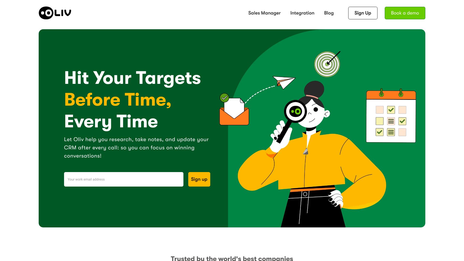 Oliv AI - Your Sales Companion startup – Sales Assistant