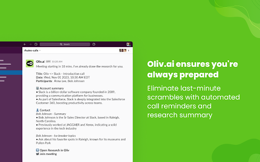 Oliv.AI - Your AI Sales Copilot startup – AI Sales Assistant