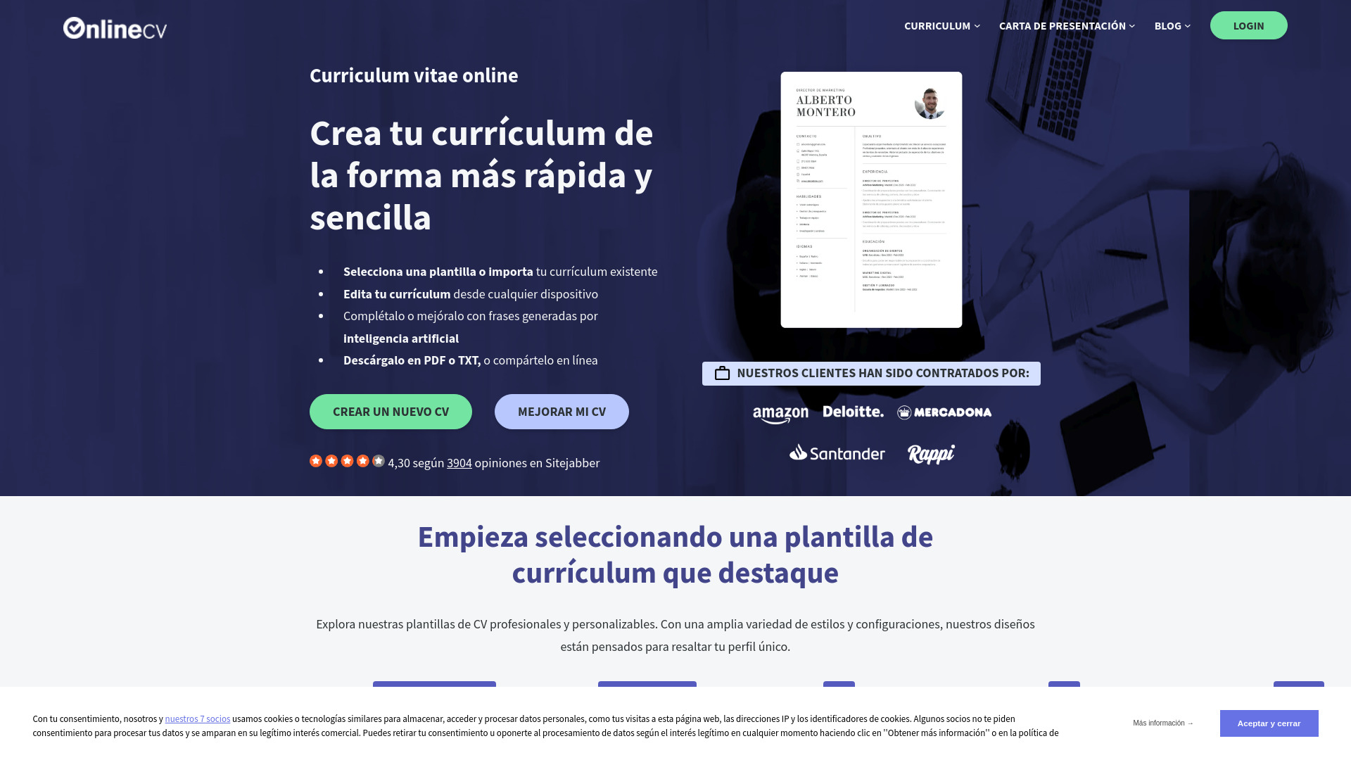 OnlineCV startup – Resume Builder