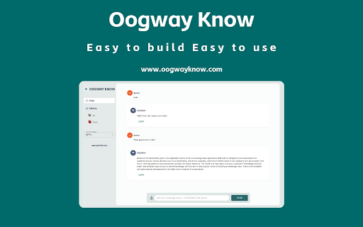 Oogway Know startup – AI Knowledge Base
