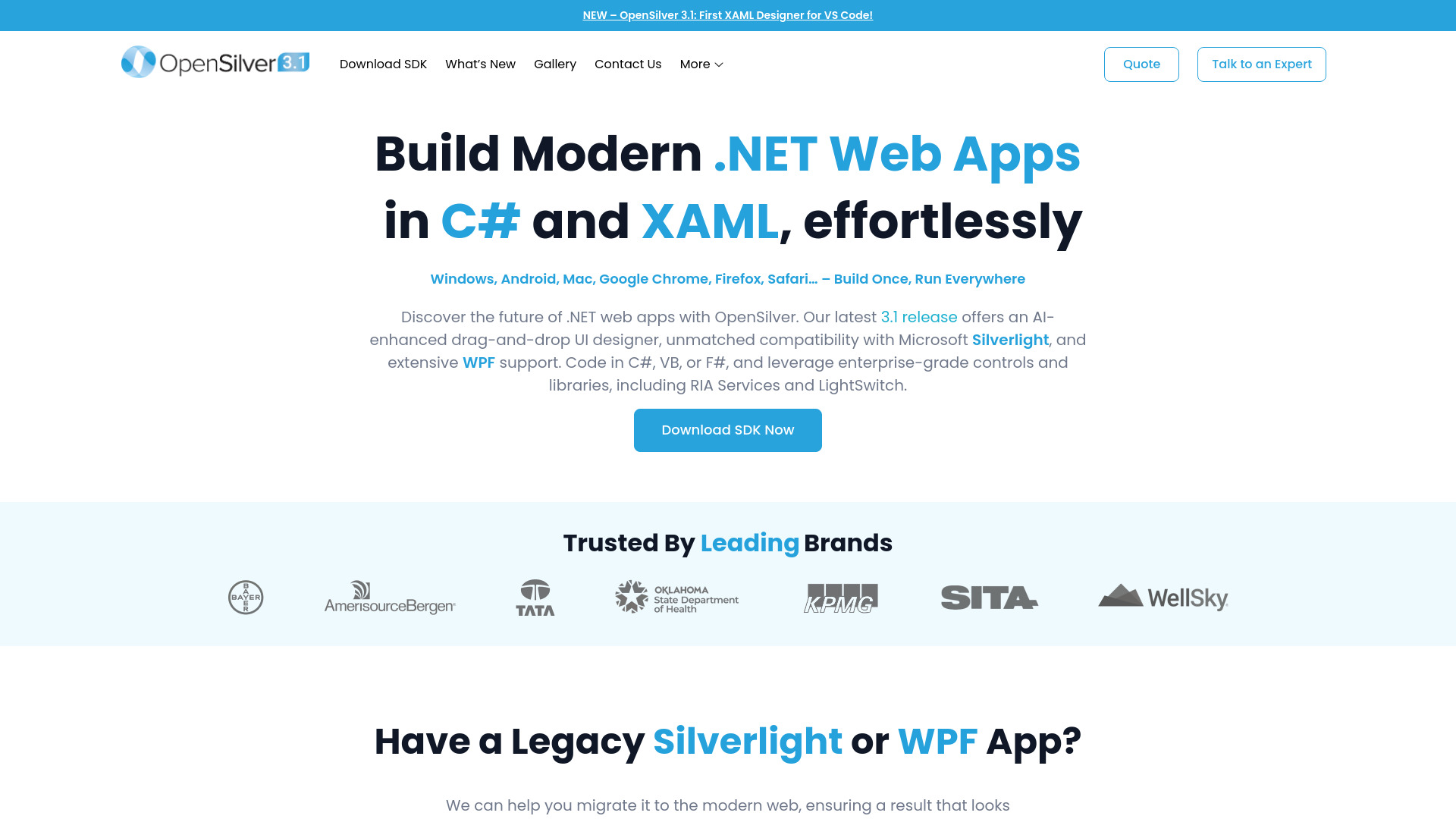 OpenSilver startup – AI App Builder