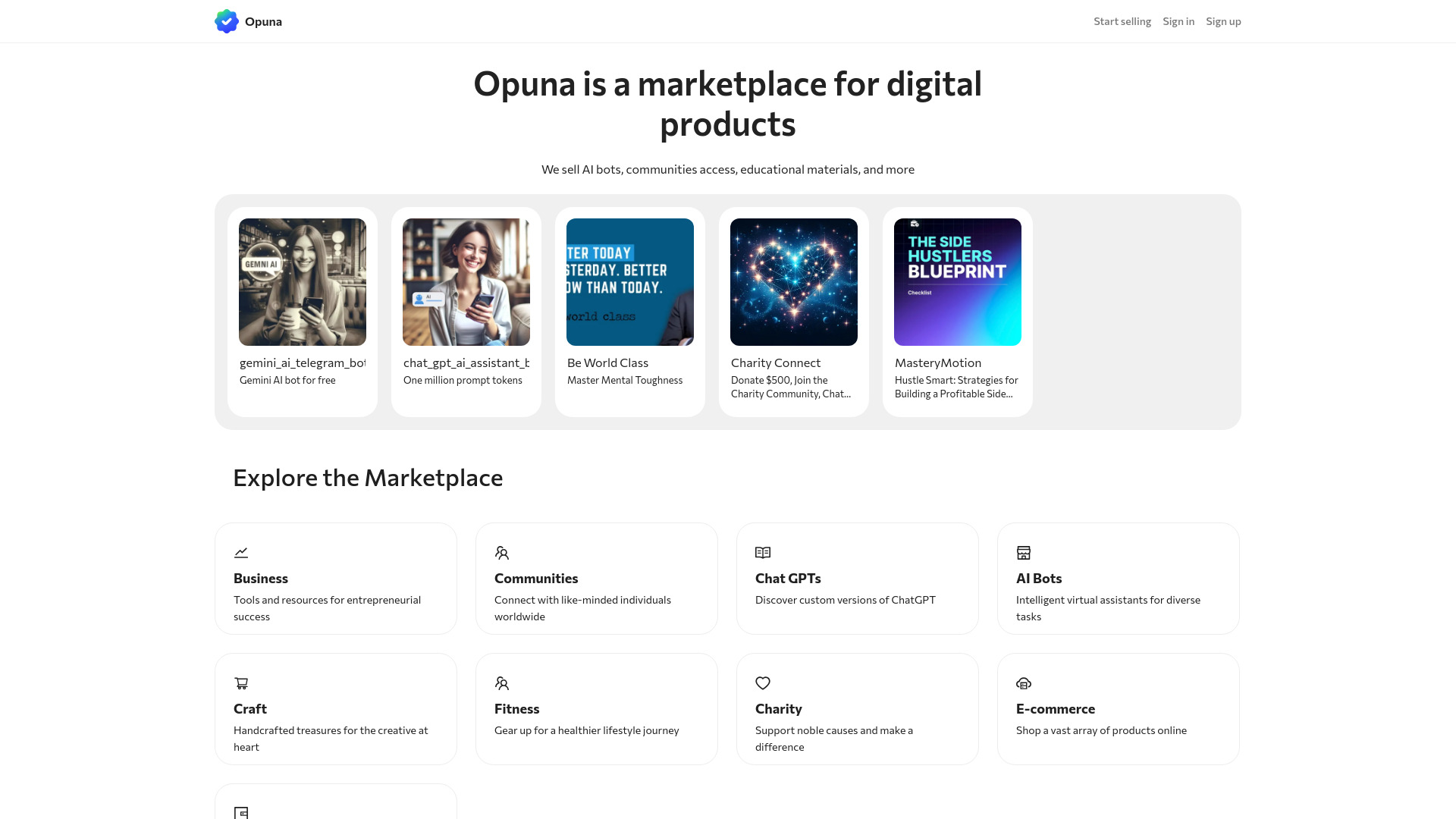 Opuna startup – AI Tools Directory