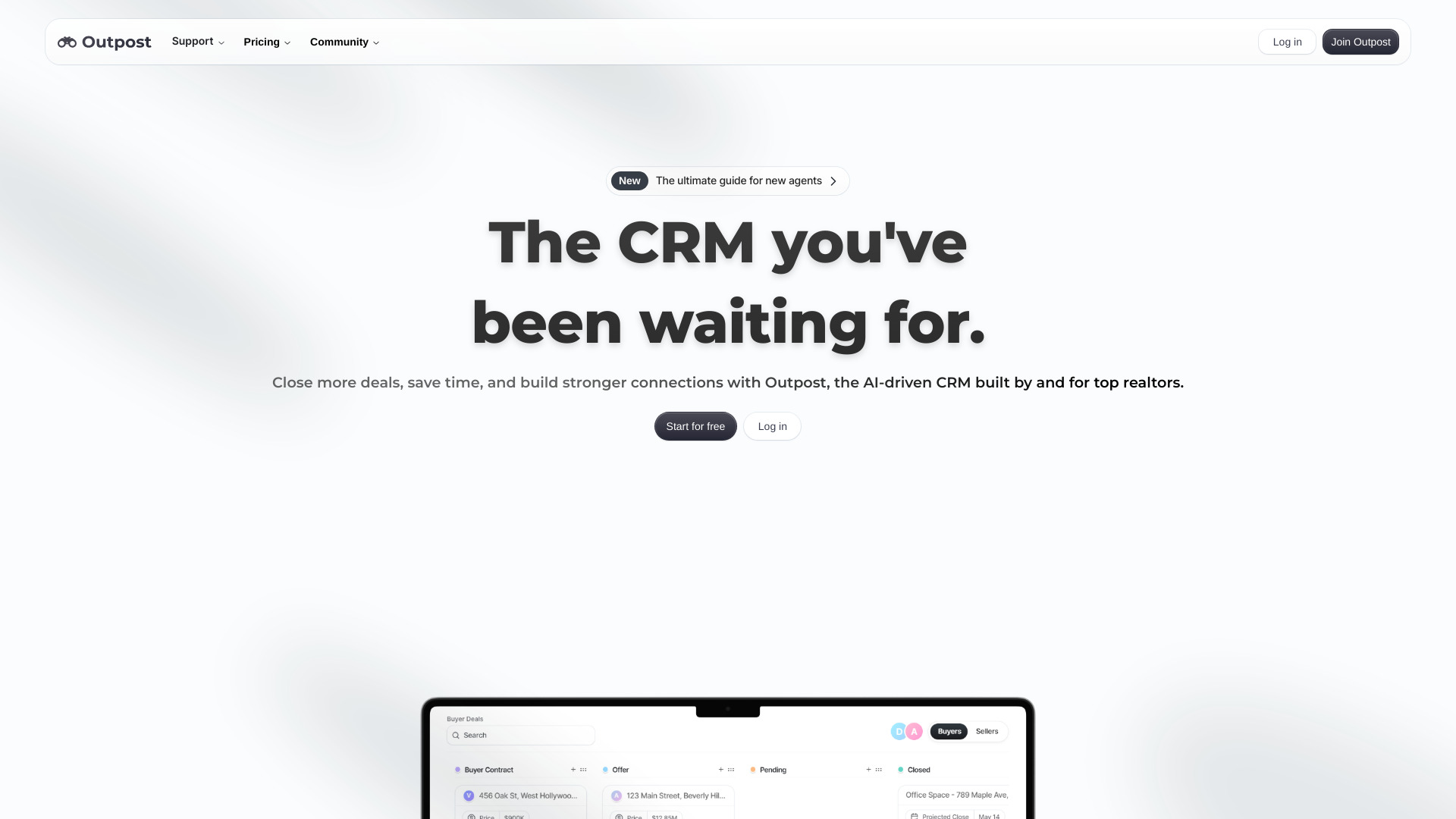 Outpost CRM startup – AI Copilot
