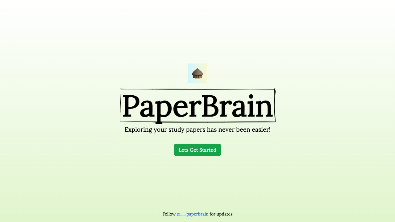 PaperBrain startup – AI Research Tool