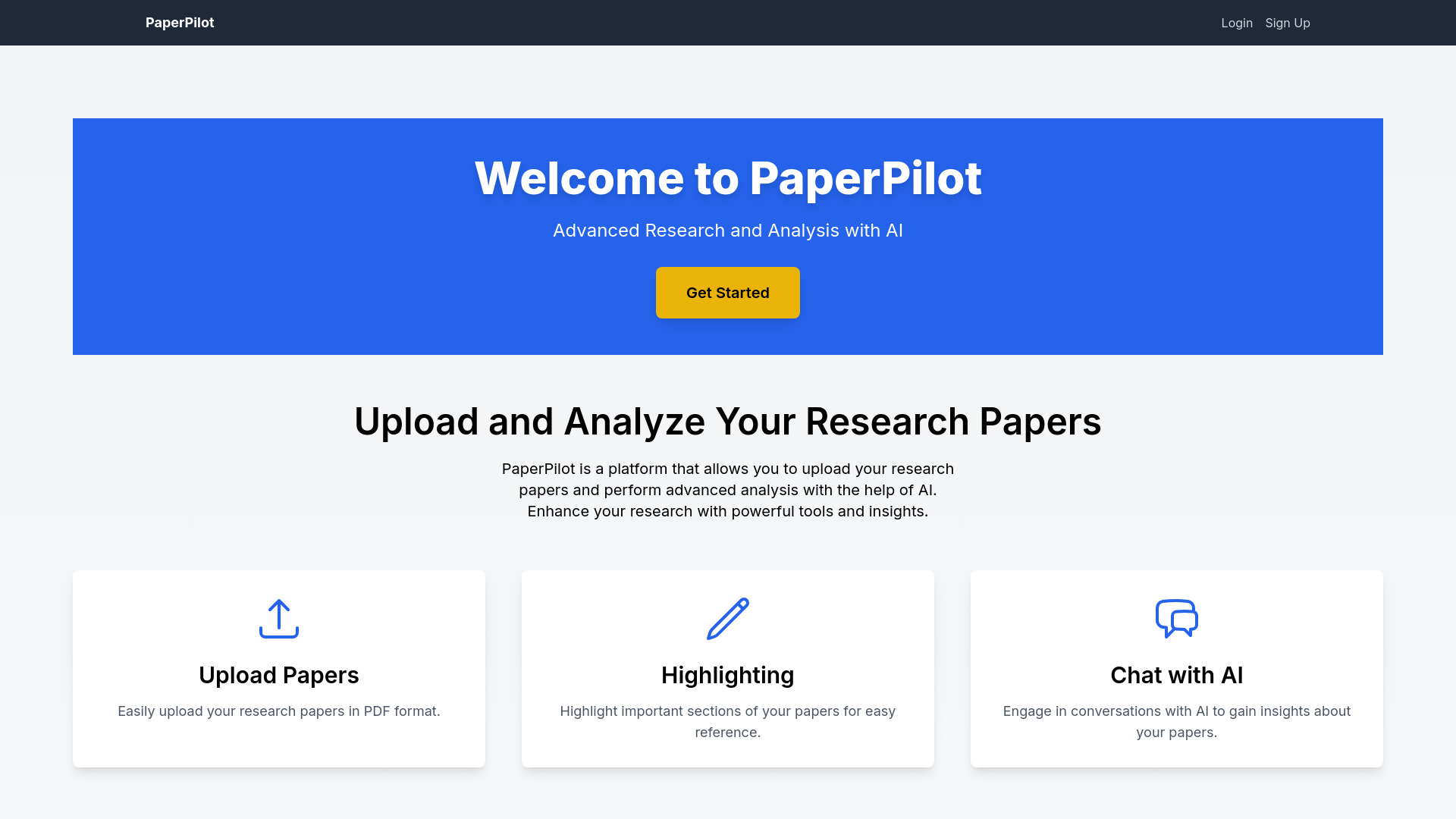 PaperPilot startup – AI Research Papers