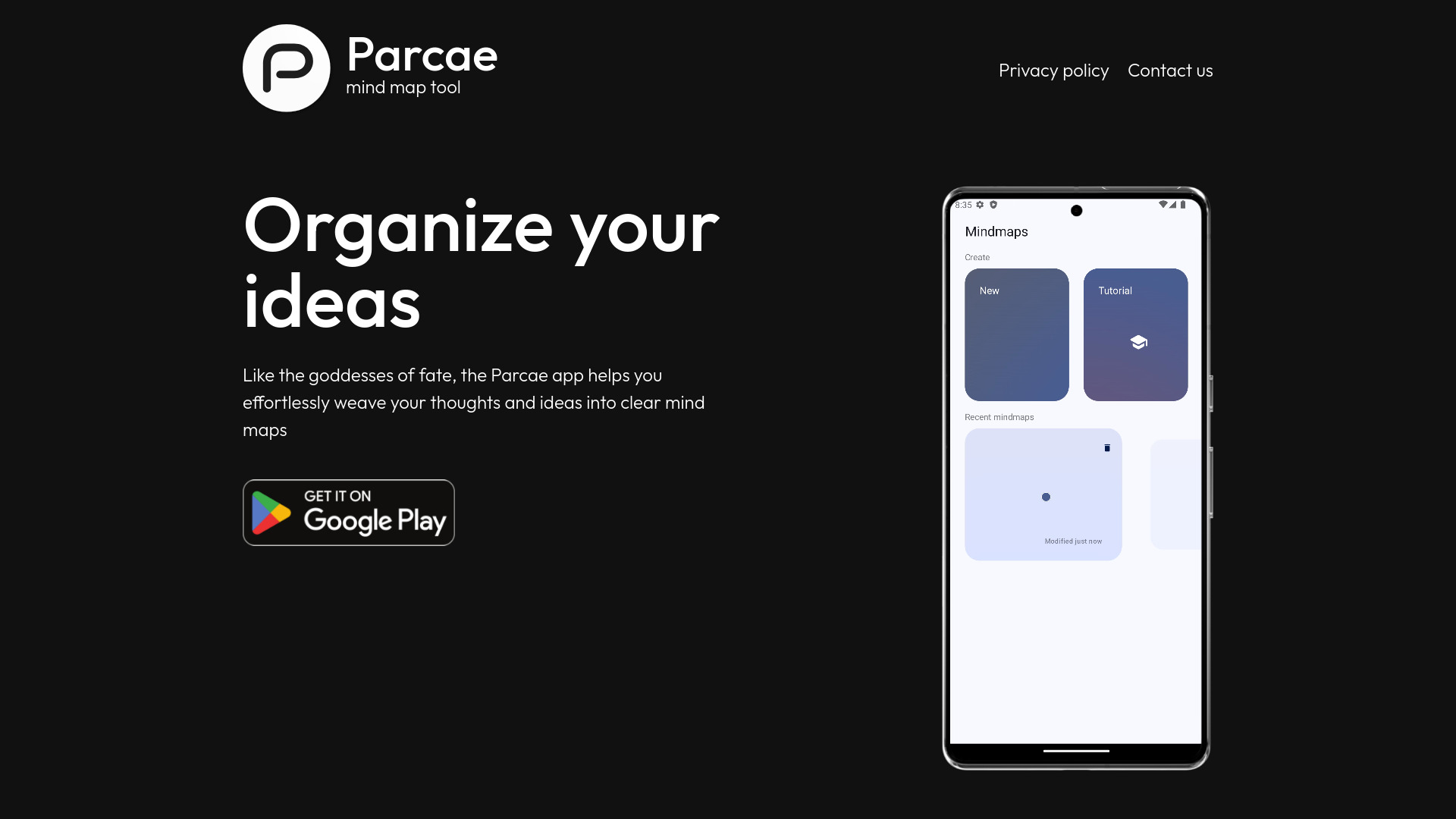 Parcae: AI Mind Map Creator startup – AI Mind Mapping