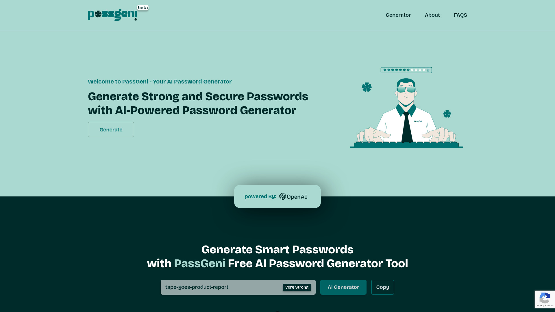 Passgeni (AI Password Generator) startup – AI Text Generator